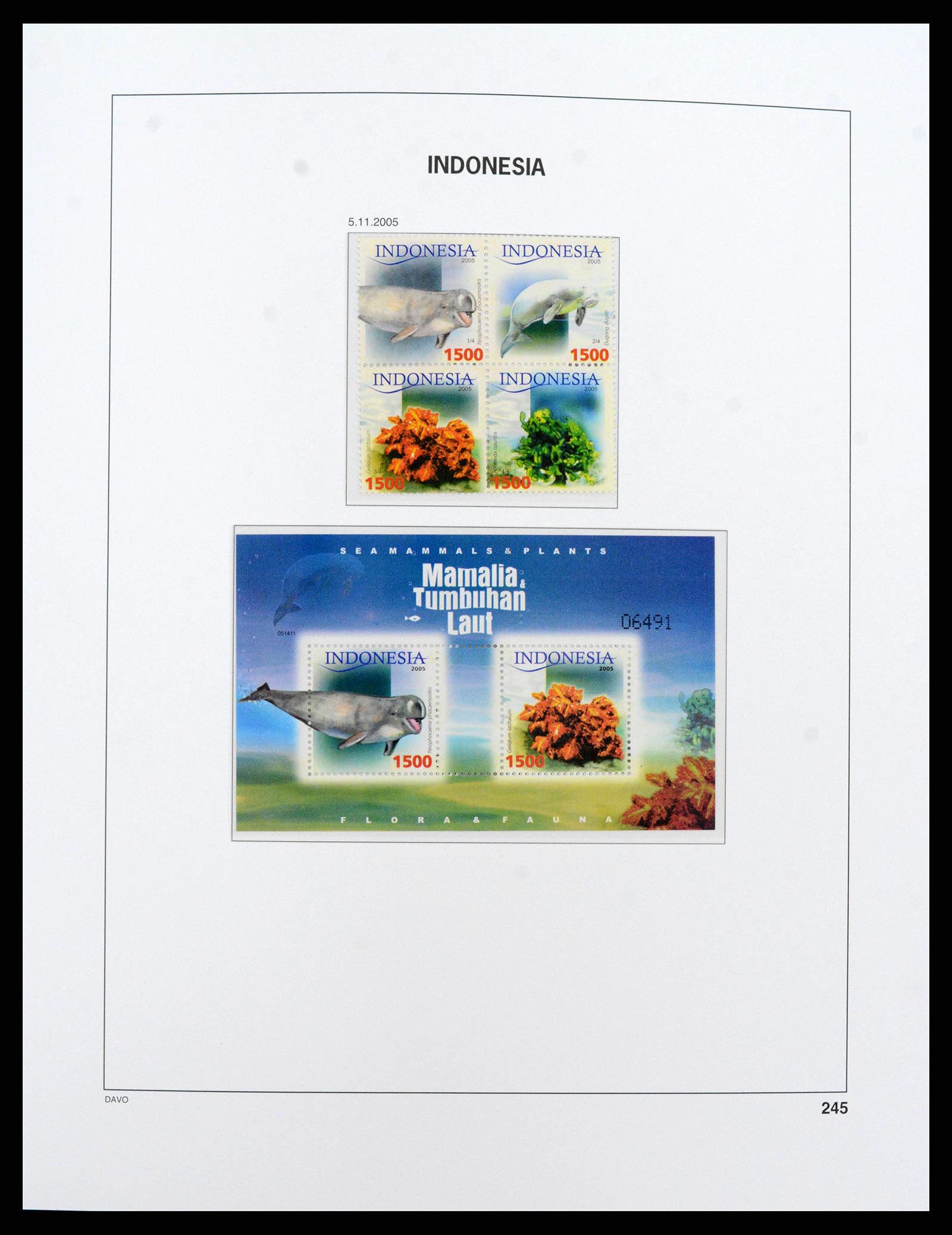 38272 0266 - Postzegelverzameling 38272 Indonesië 1949-2009.