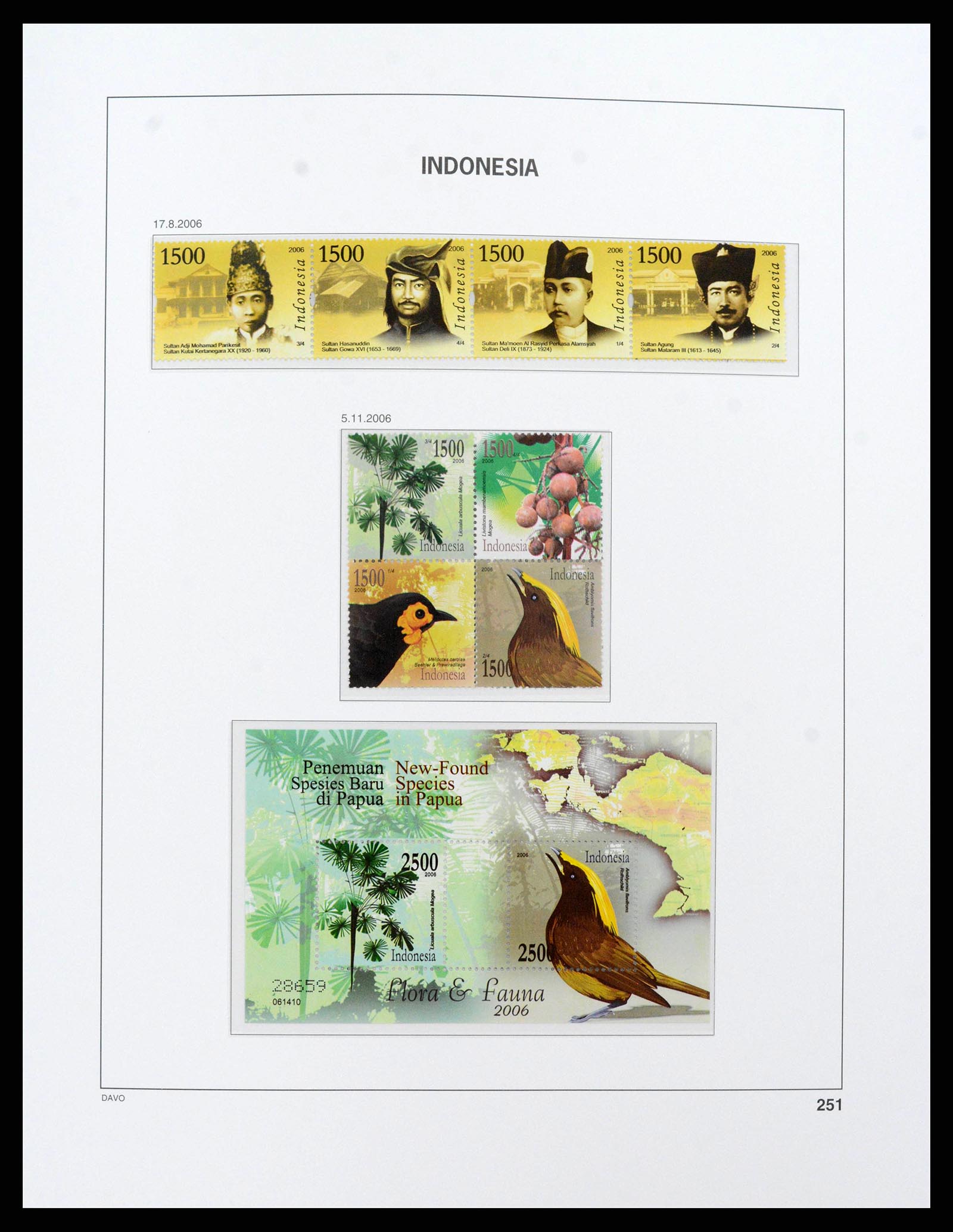 38272 0272 - Postzegelverzameling 38272 Indonesië 1949-2009.