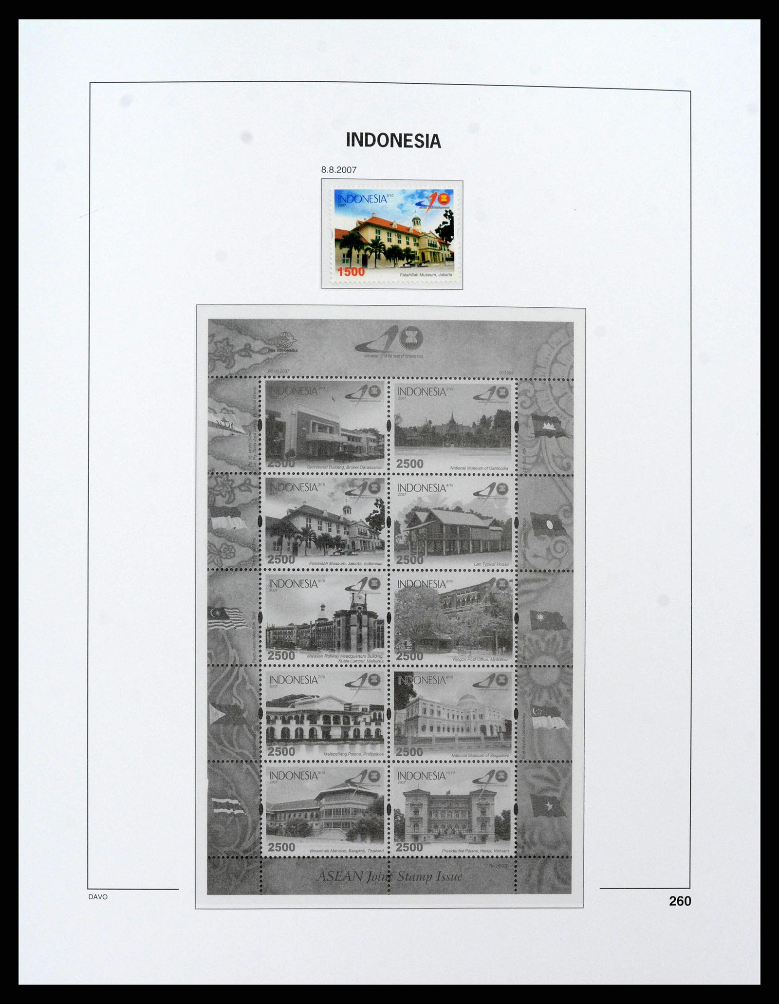 38272 0281 - Postzegelverzameling 38272 Indonesië 1949-2009.
