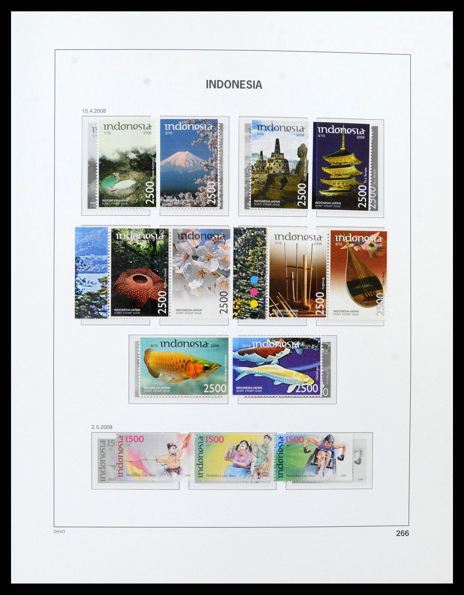 38272 0287 - Postzegelverzameling 38272 Indonesië 1949-2009.
