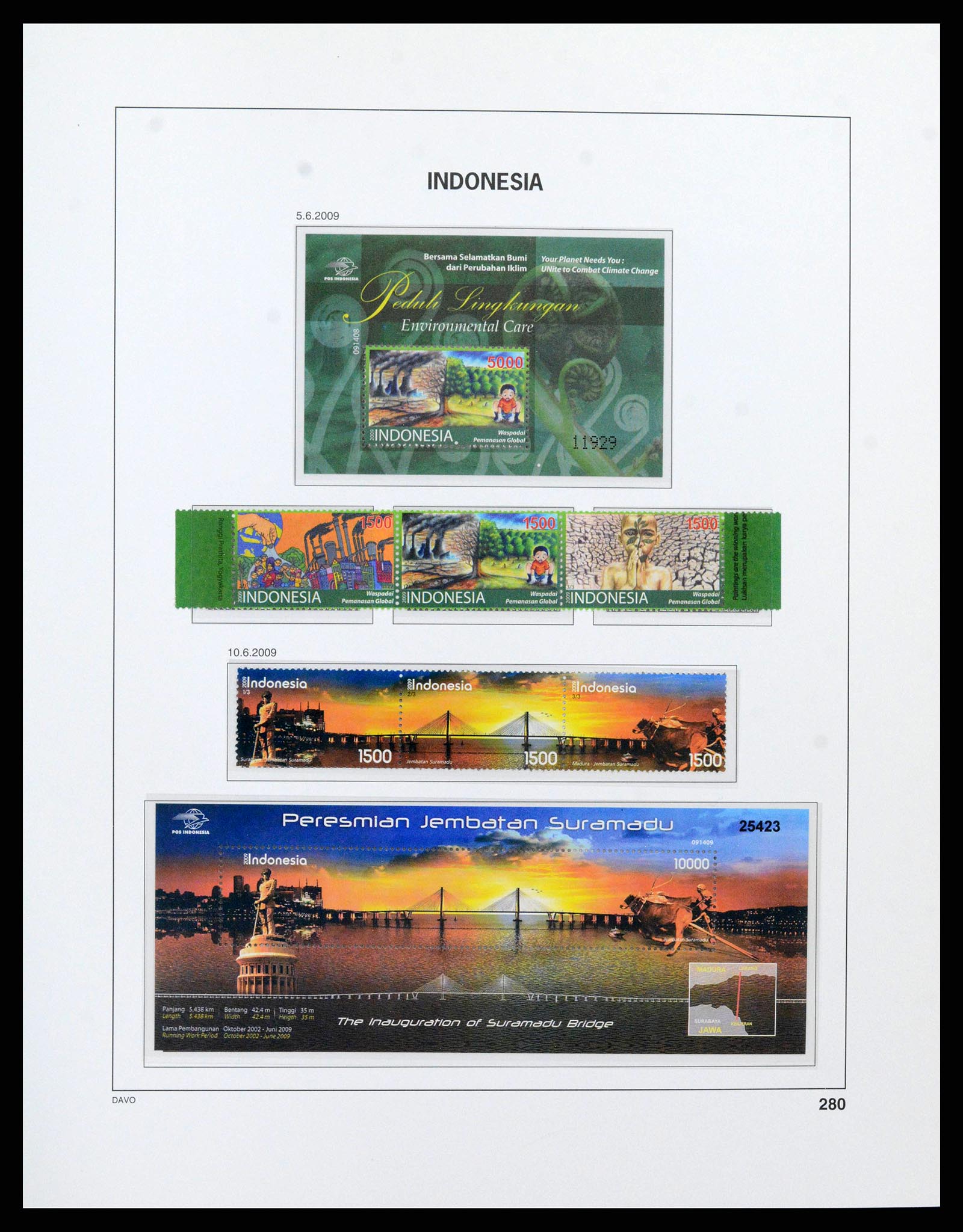 38272 0300 - Postzegelverzameling 38272 Indonesië 1949-2009.