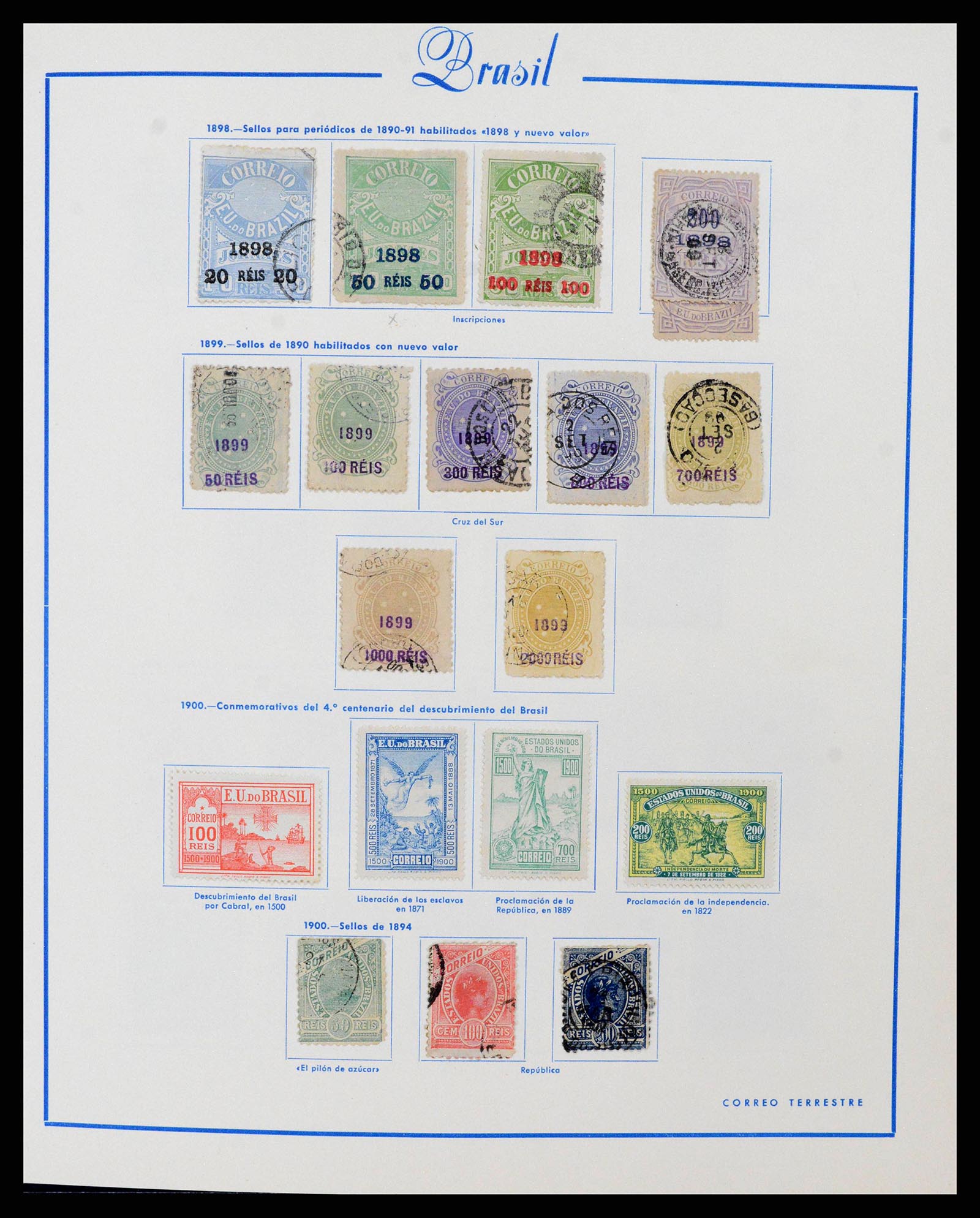 38281 0004 - Stamp collection 38281 Brazil 1843-1983.