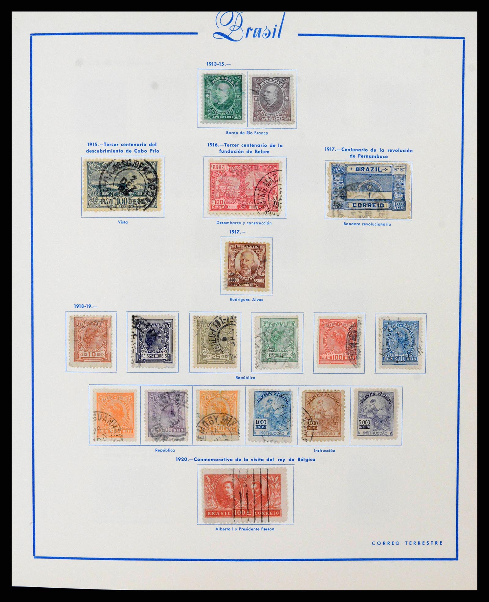 38281 0007 - Stamp collection 38281 Brazil 1843-1983.