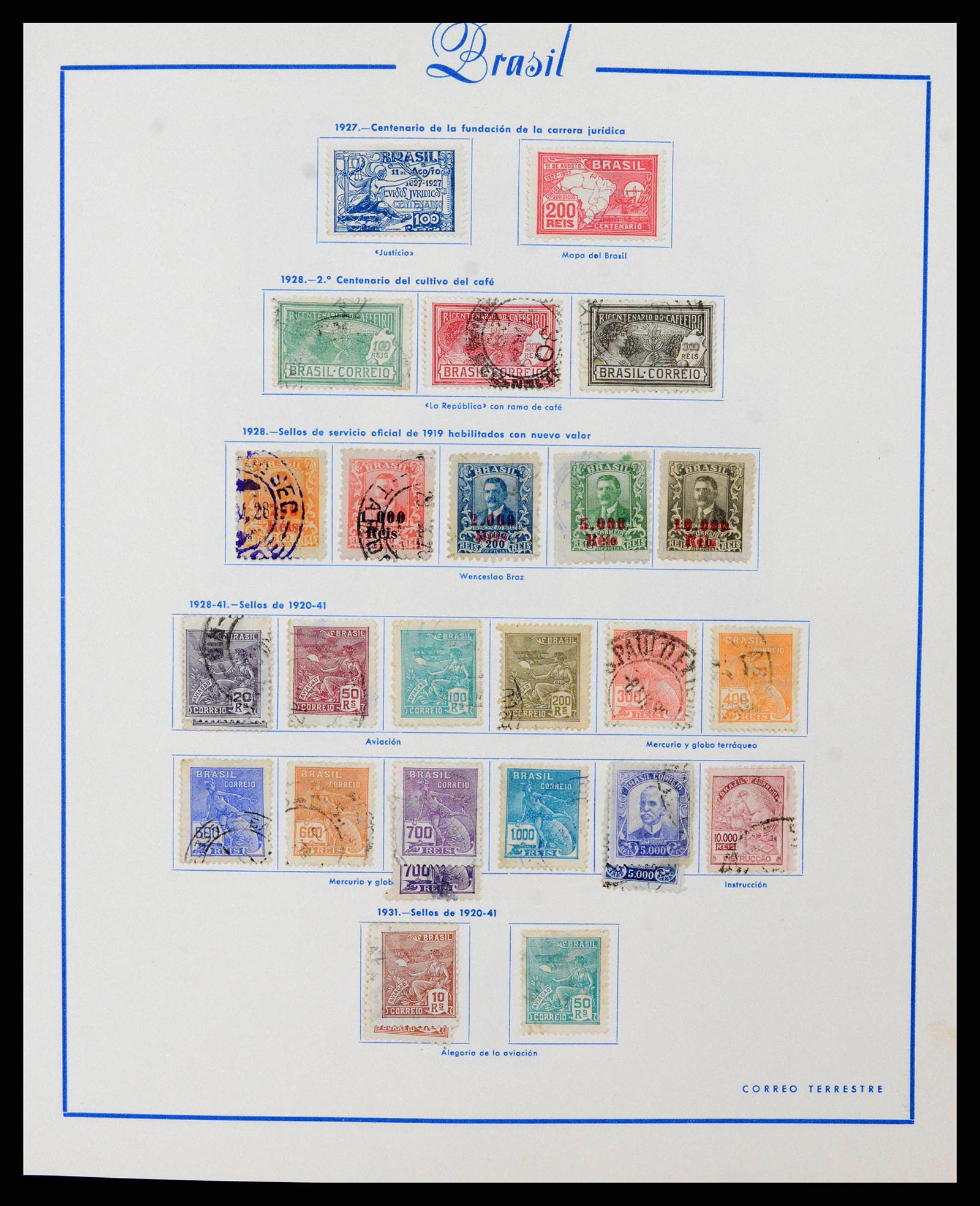 38281 0009 - Stamp collection 38281 Brazil 1843-1983.