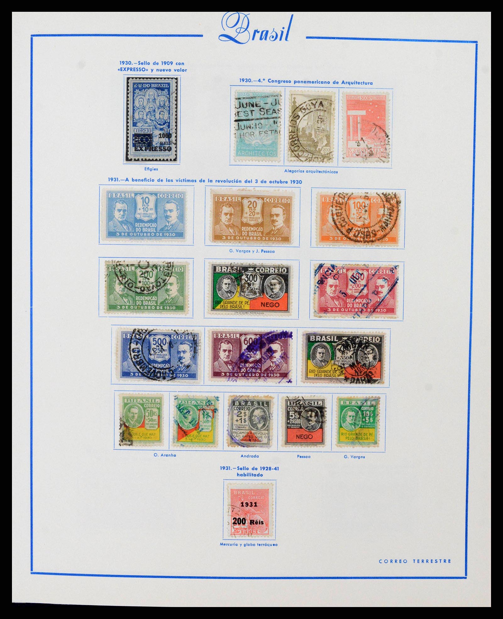 38281 0010 - Stamp collection 38281 Brazil 1843-1983.