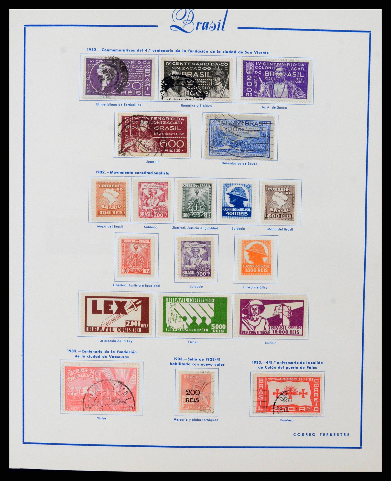 38281 0011 - Stamp collection 38281 Brazil 1843-1983.