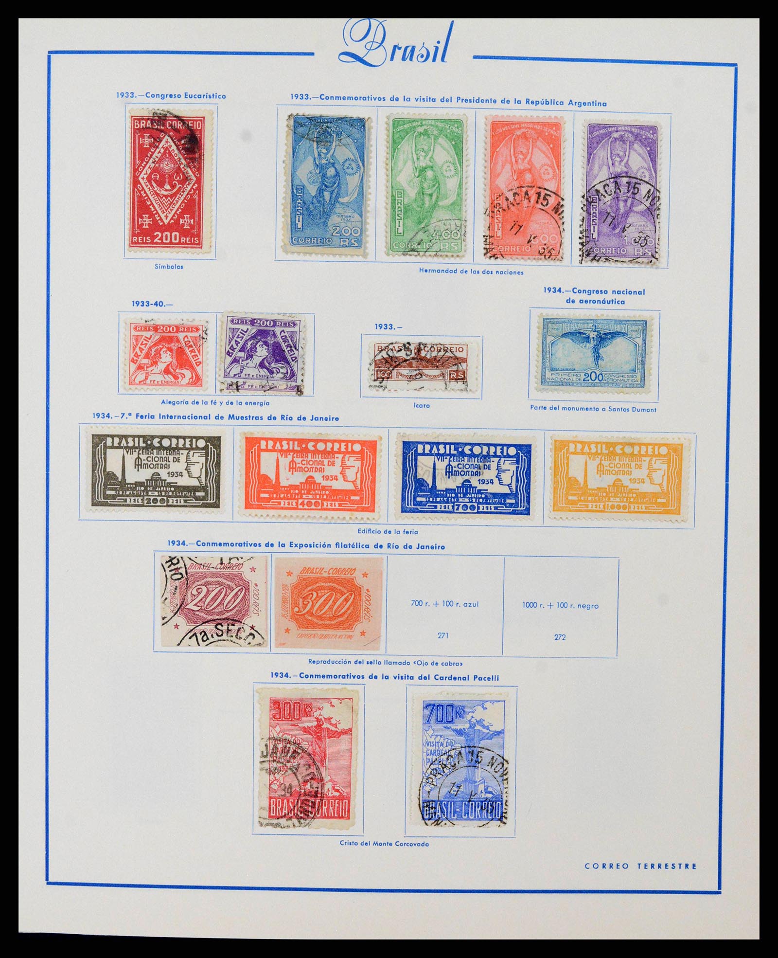 38281 0012 - Stamp collection 38281 Brazil 1843-1983.