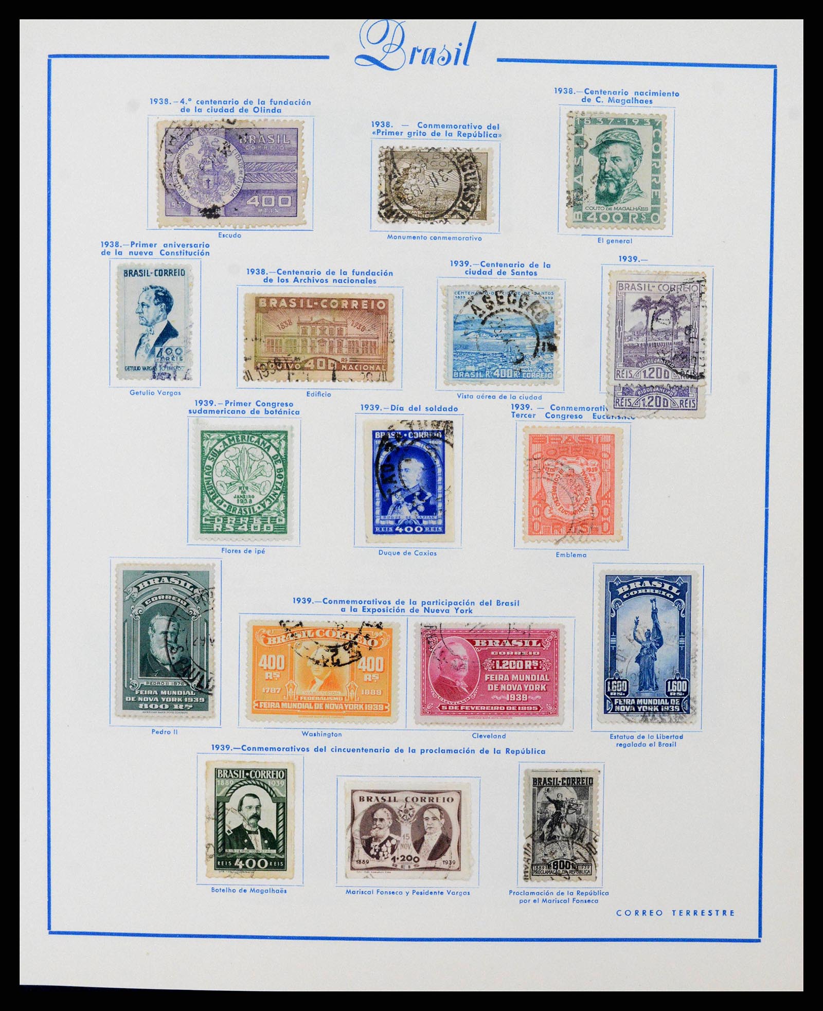 38281 0016 - Stamp collection 38281 Brazil 1843-1983.