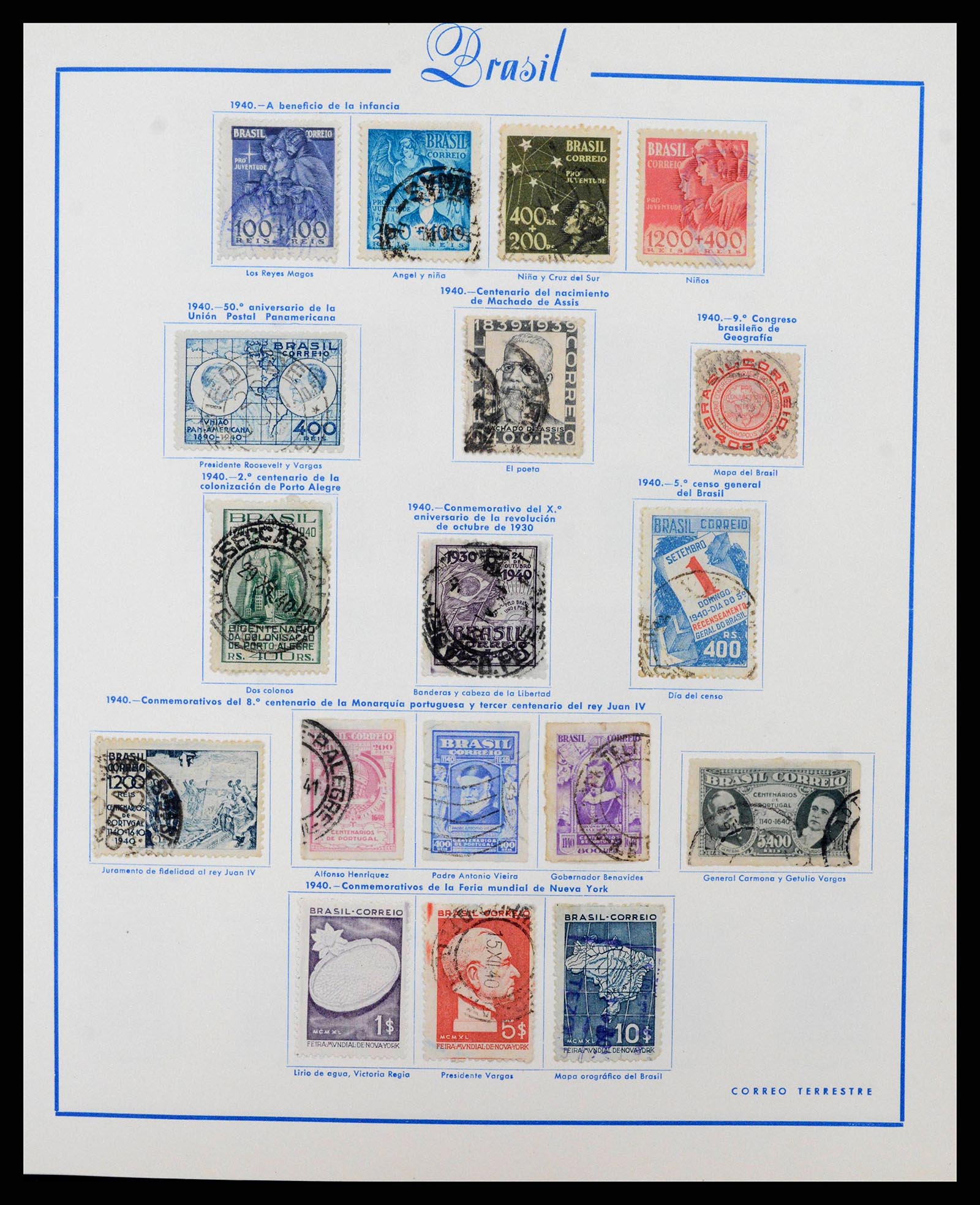 38281 0017 - Stamp collection 38281 Brazil 1843-1983.