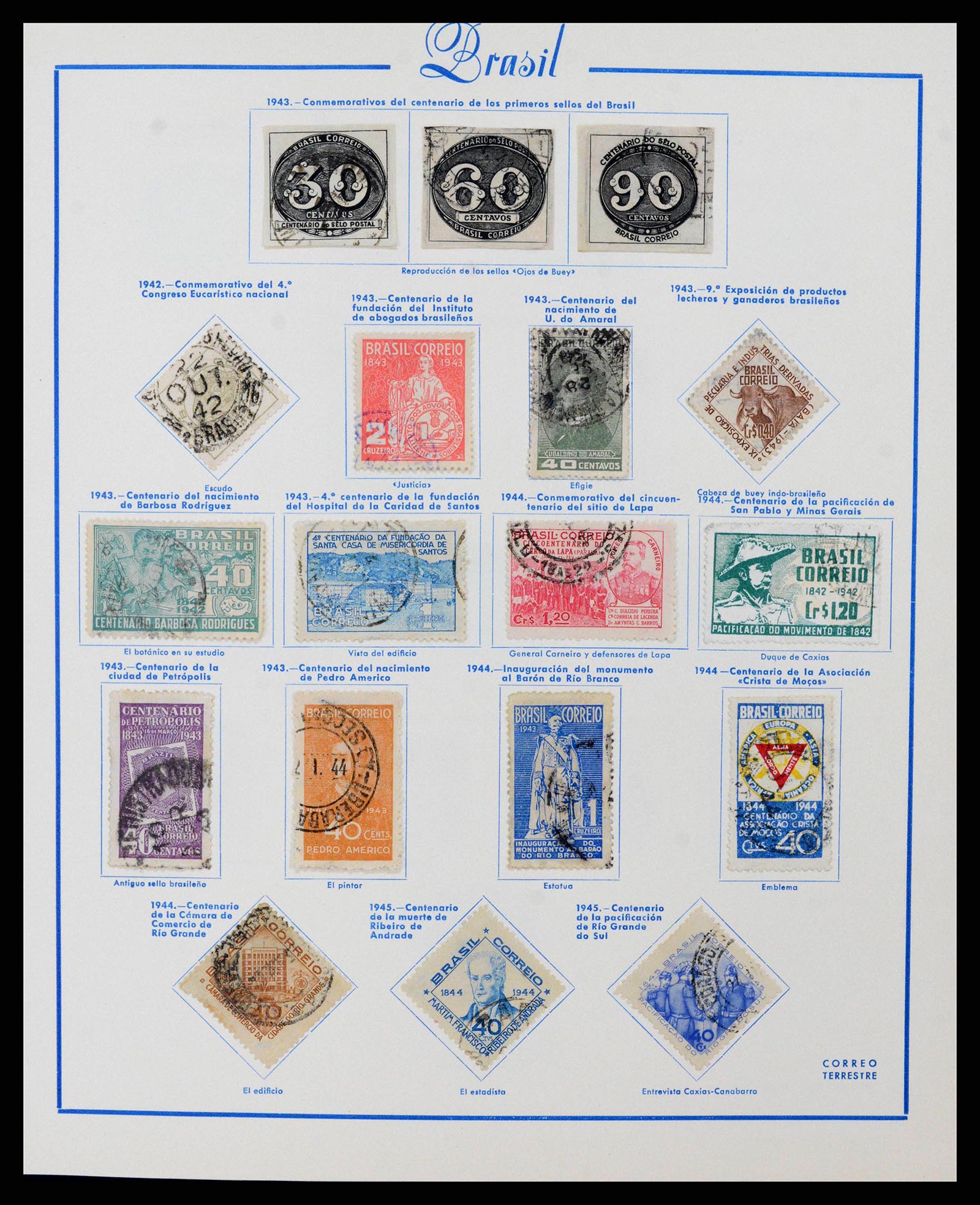 38281 0019 - Stamp collection 38281 Brazil 1843-1983.