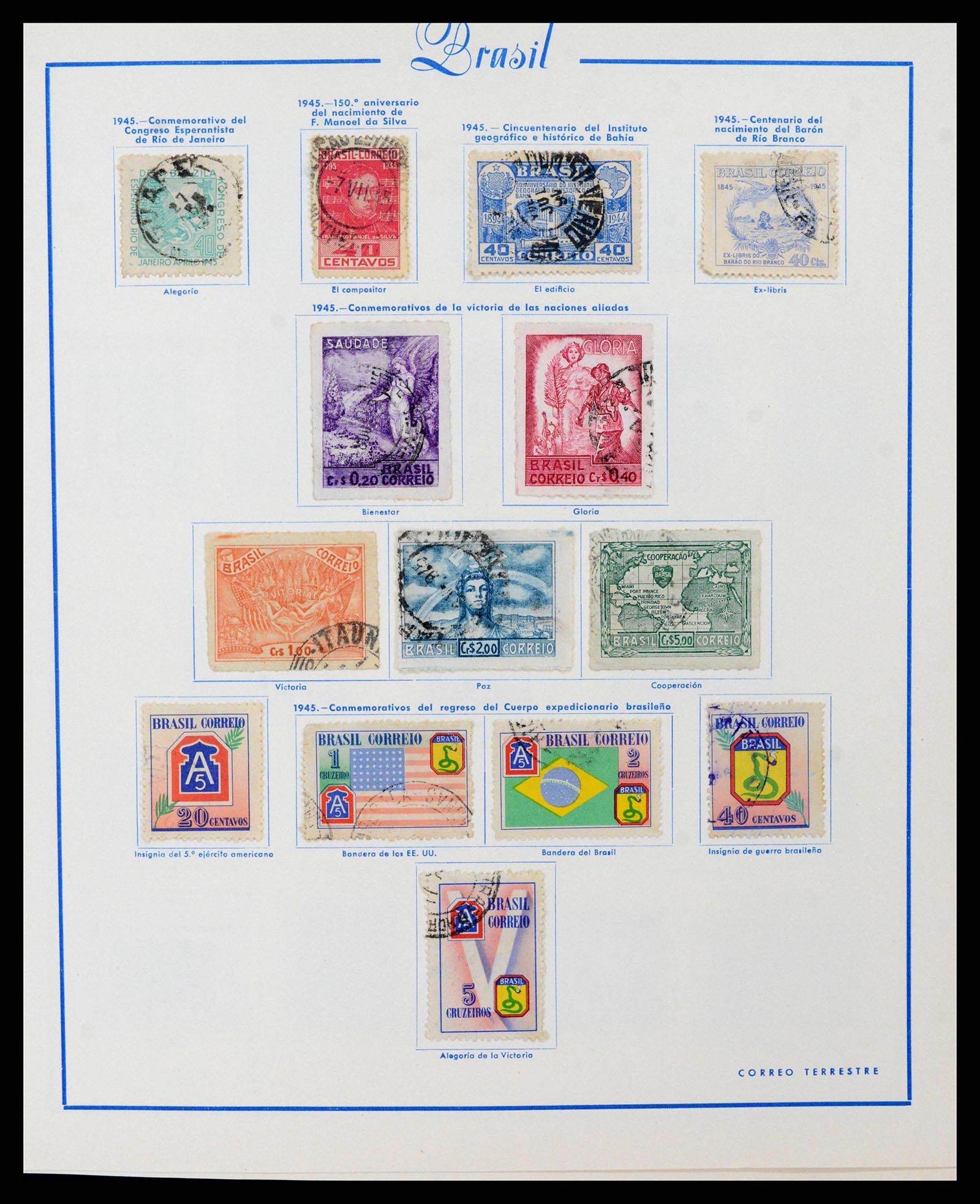 38281 0020 - Stamp collection 38281 Brazil 1843-1983.