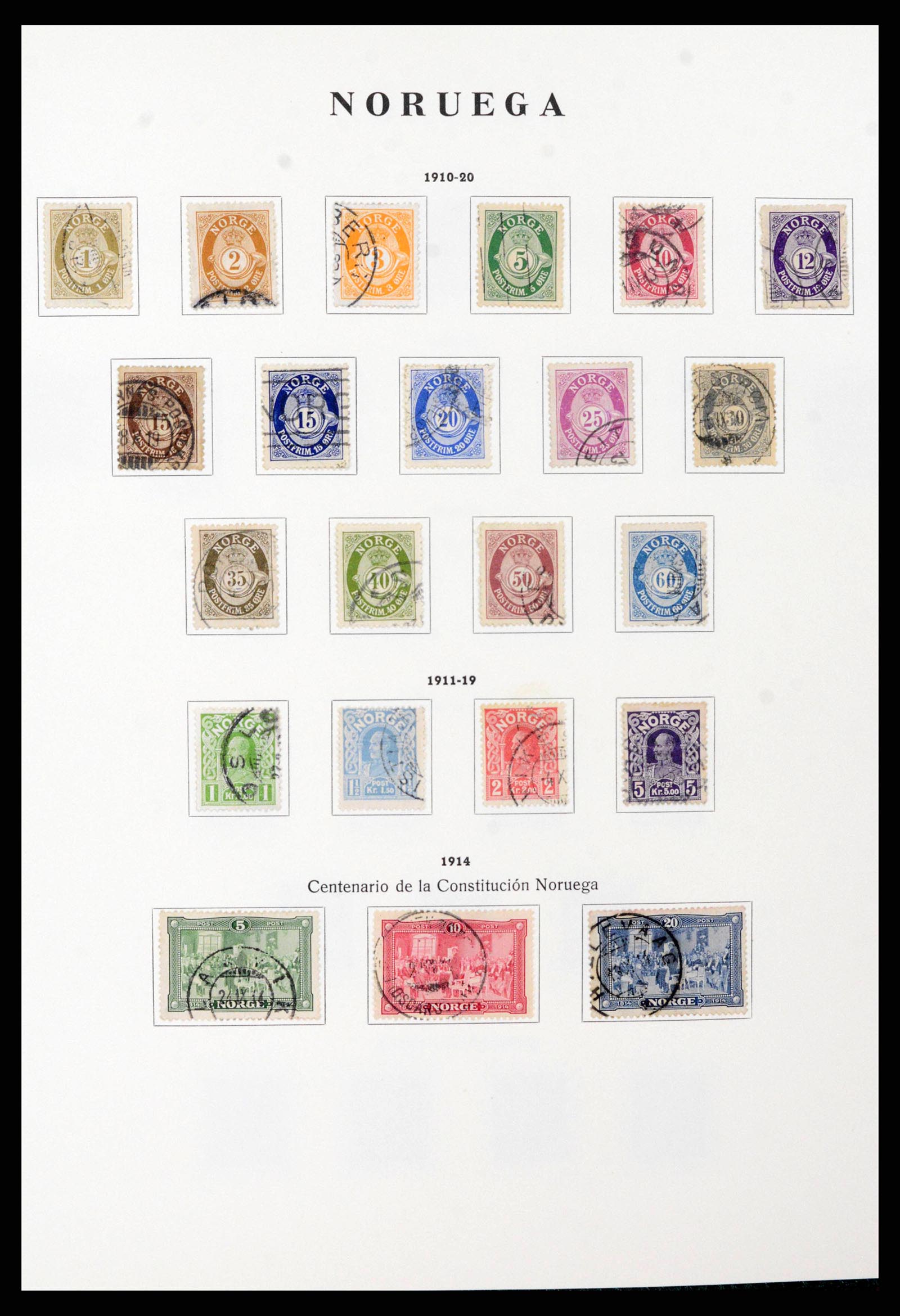 38282 0004 - Stamp collection 38282 Norway 1855-1990.