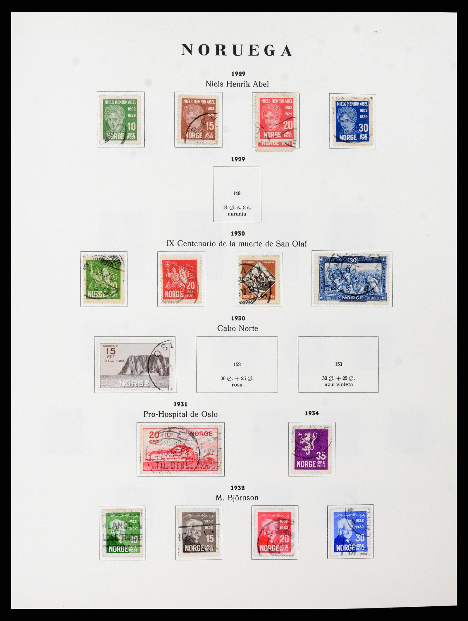 38282 0006 - Stamp collection 38282 Norway 1855-1990.