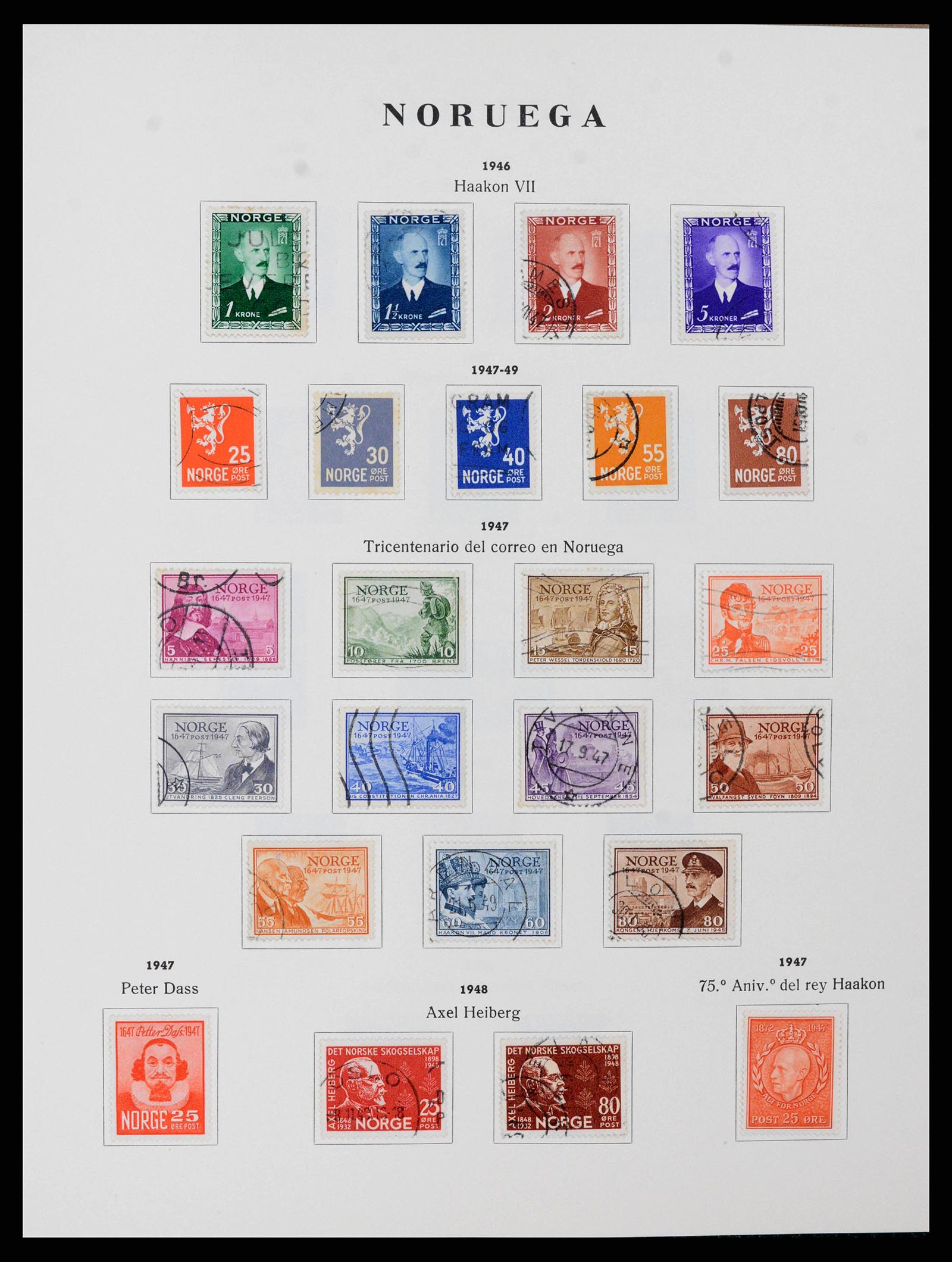 38282 0015 - Stamp collection 38282 Norway 1855-1990.