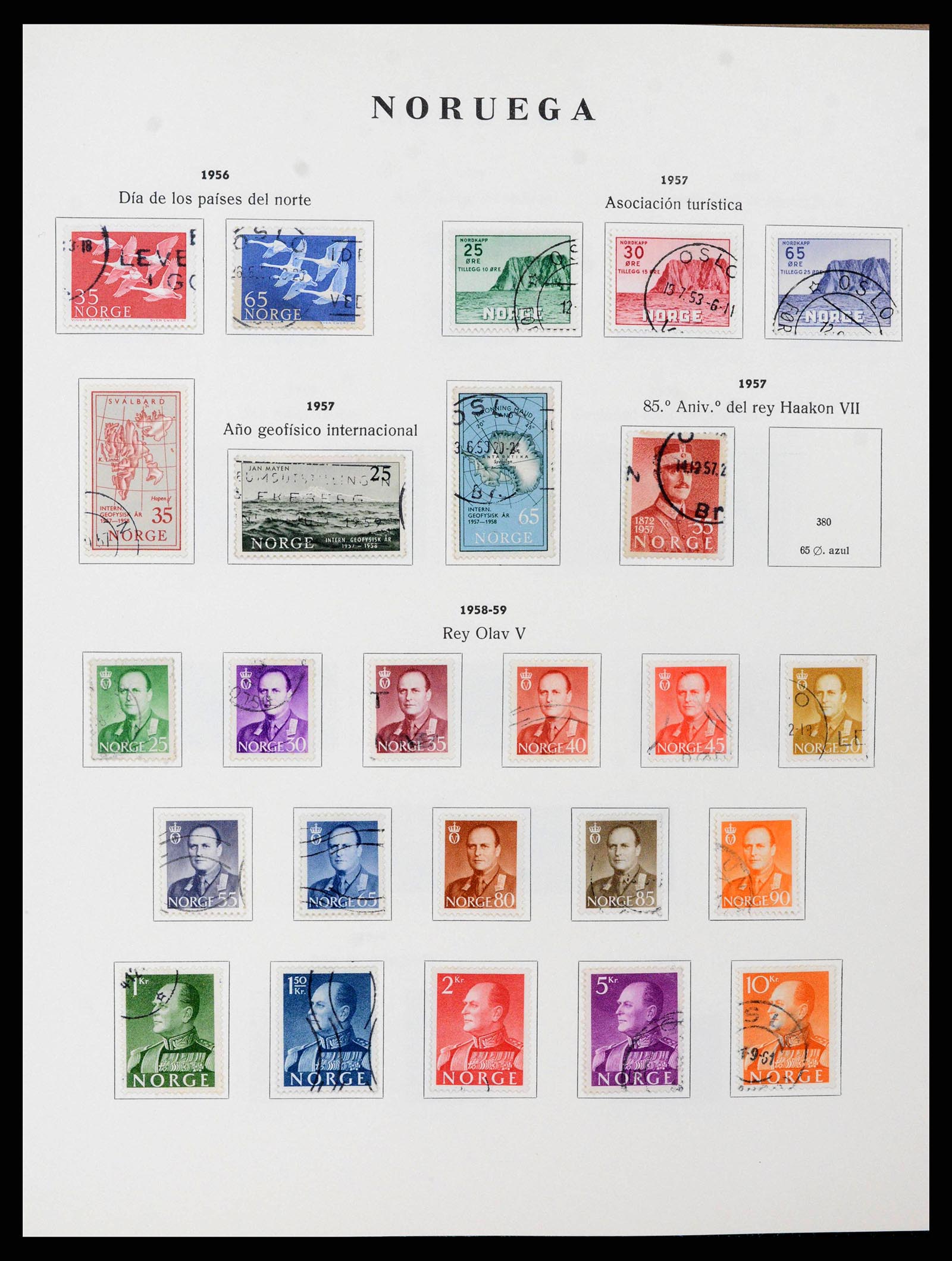 38282 0020 - Stamp collection 38282 Norway 1855-1990.