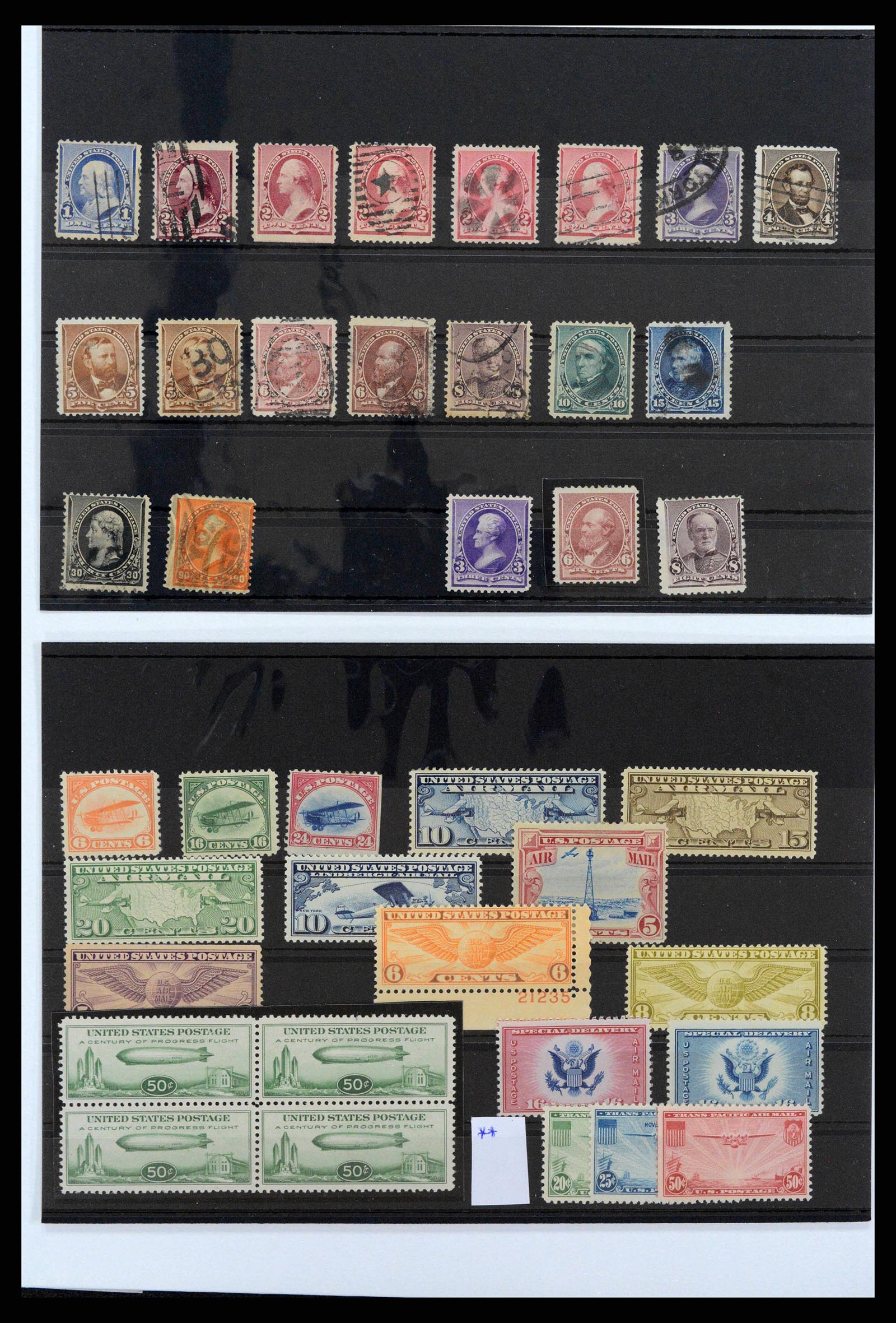 38310 0004 - Stamp collection 38310 USA 1851-1940.