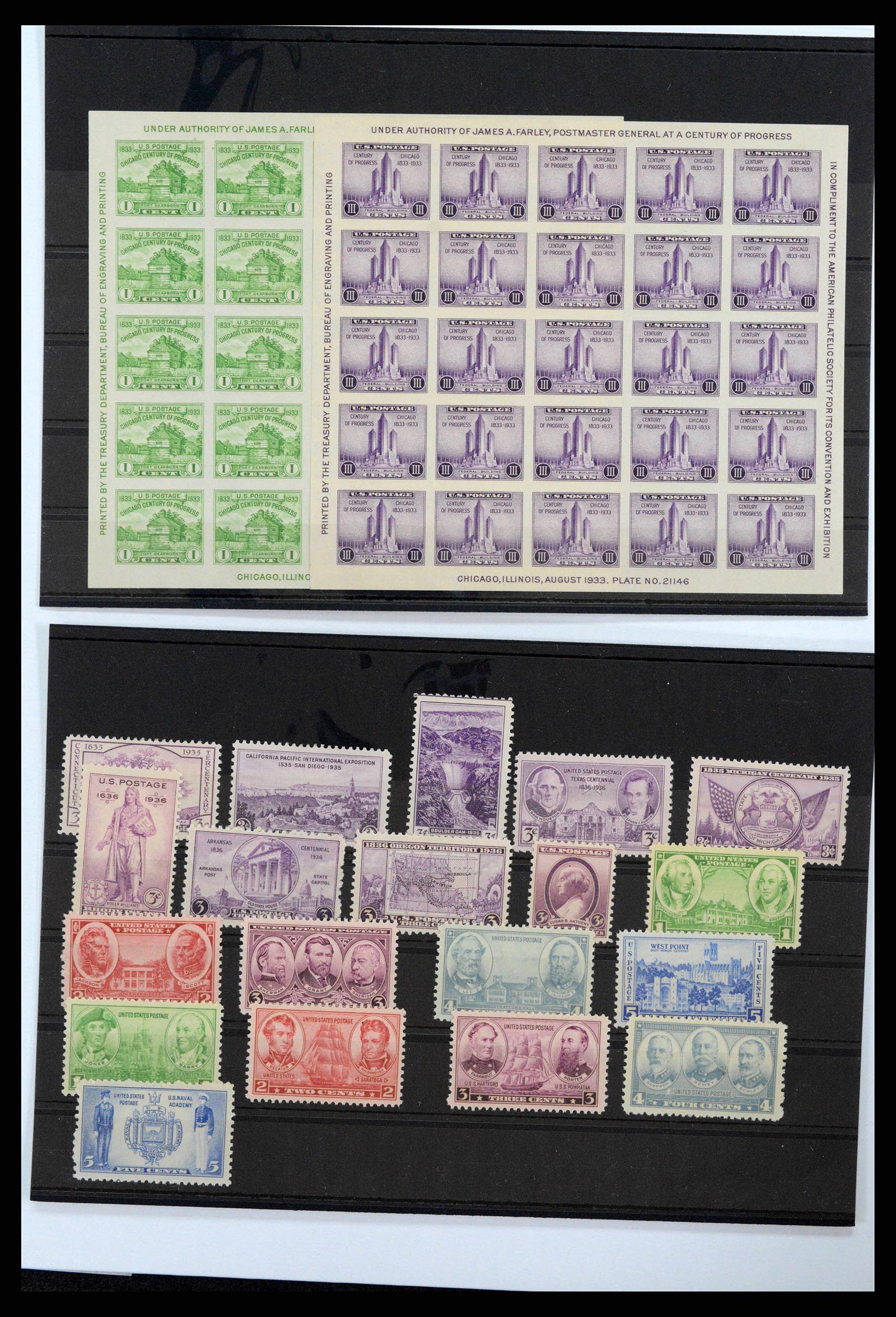 38310 0010 - Stamp collection 38310 USA 1851-1940.