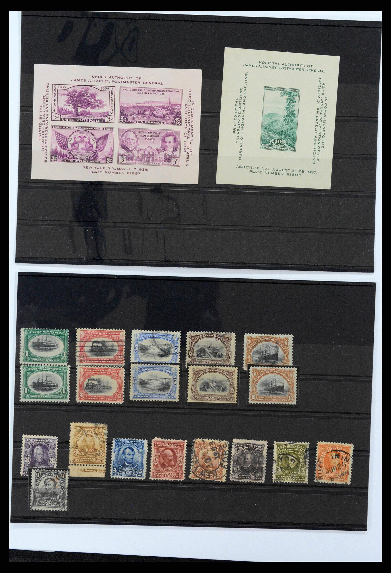 38310 0011 - Stamp collection 38310 USA 1851-1940.