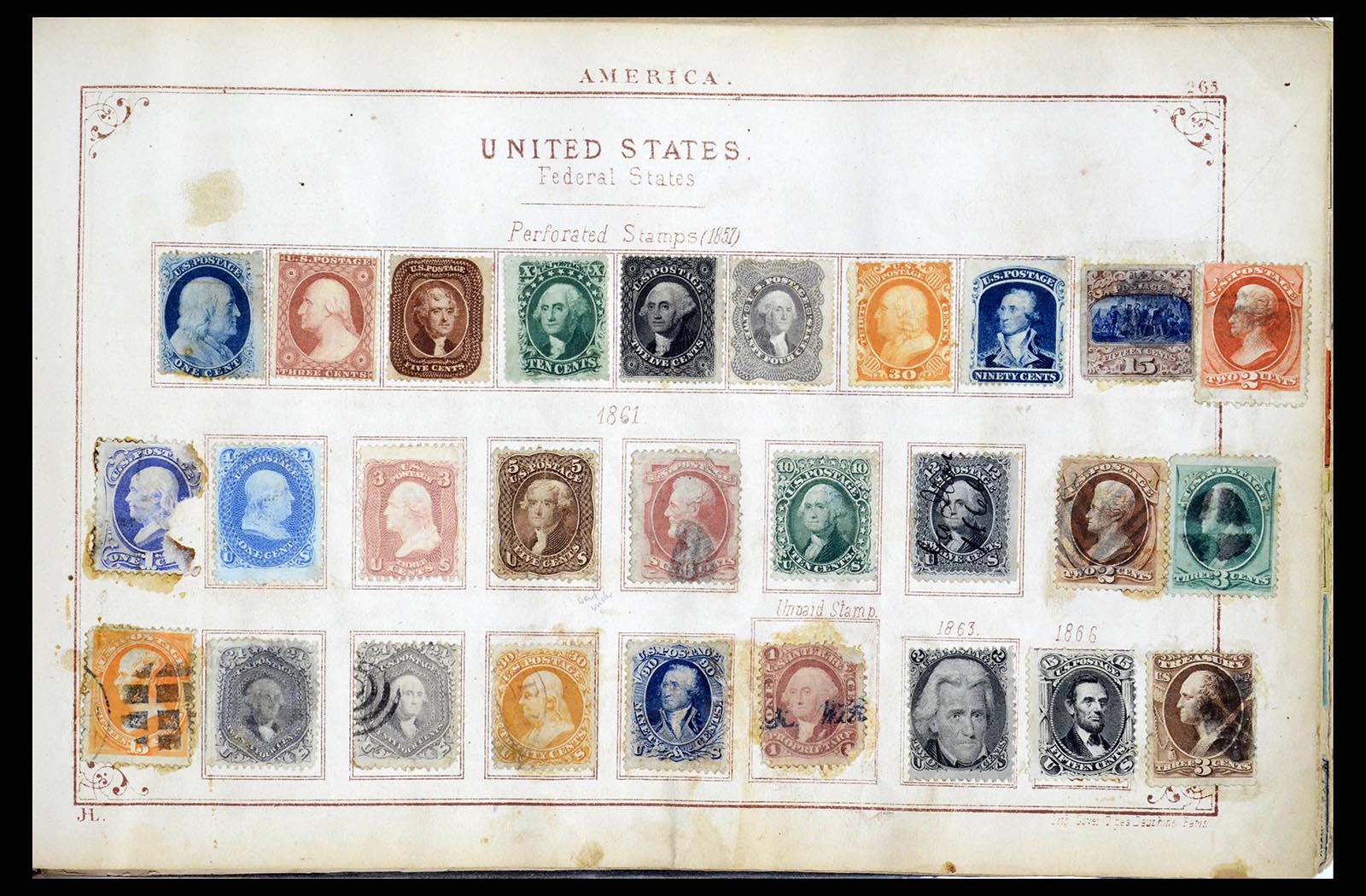 38350 0001 - Stamp collection 38350 World classic collection 1840-1867!!