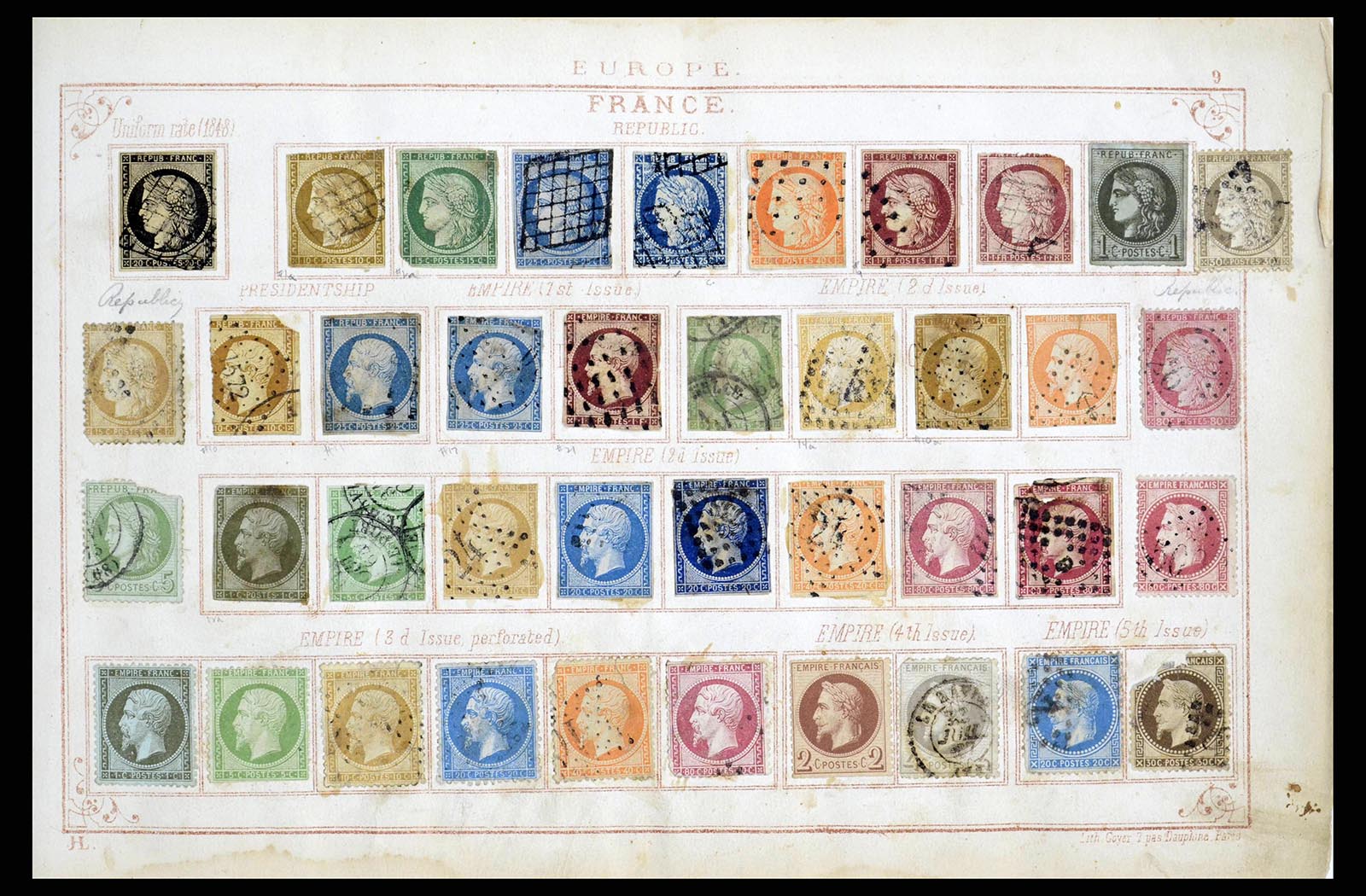 38350 0002 - Stamp collection 38350 World classic collection 1840-1867!!