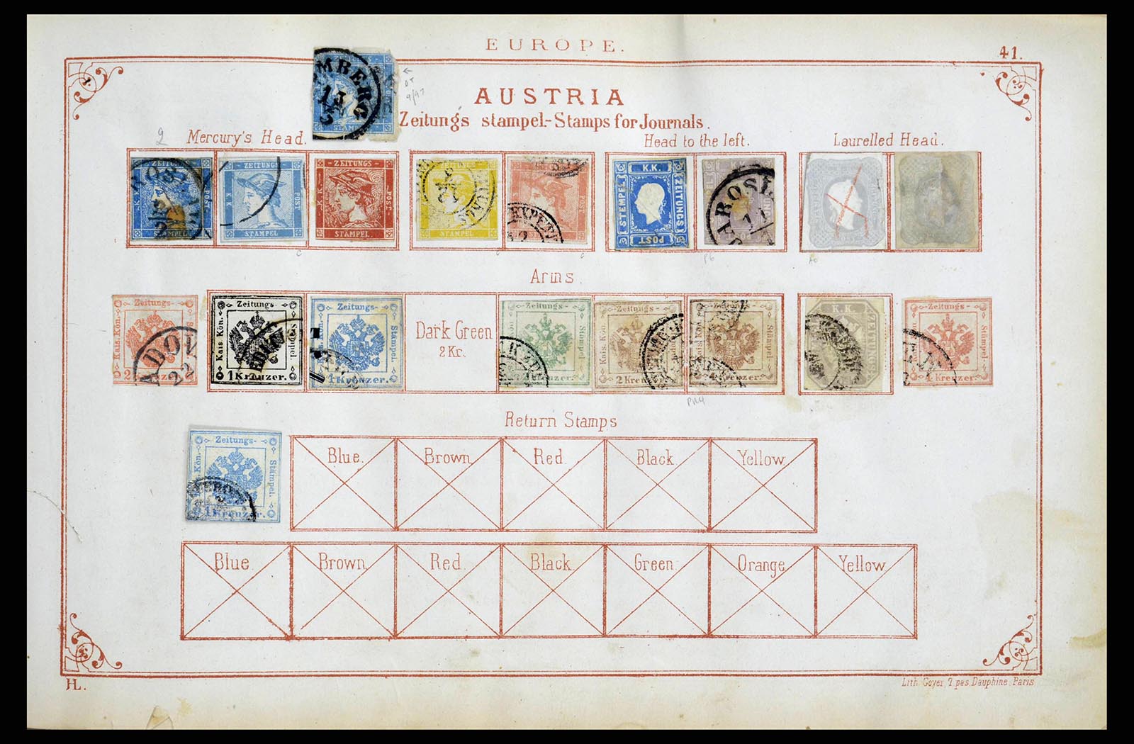 38350 0015 - Stamp collection 38350 World classic collection 1840-1867!!