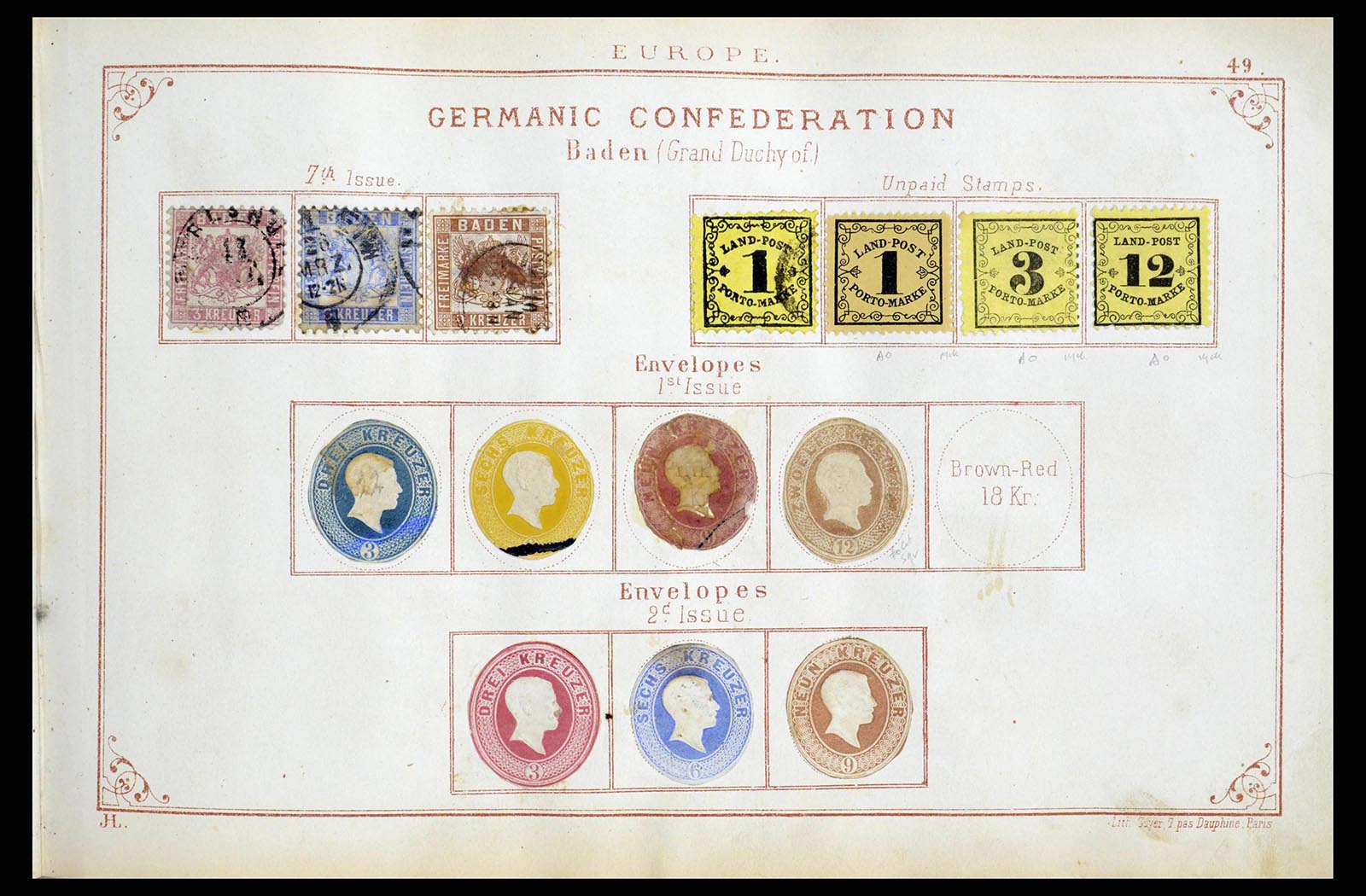 38350 0019 - Stamp collection 38350 World classic collection 1840-1867!!