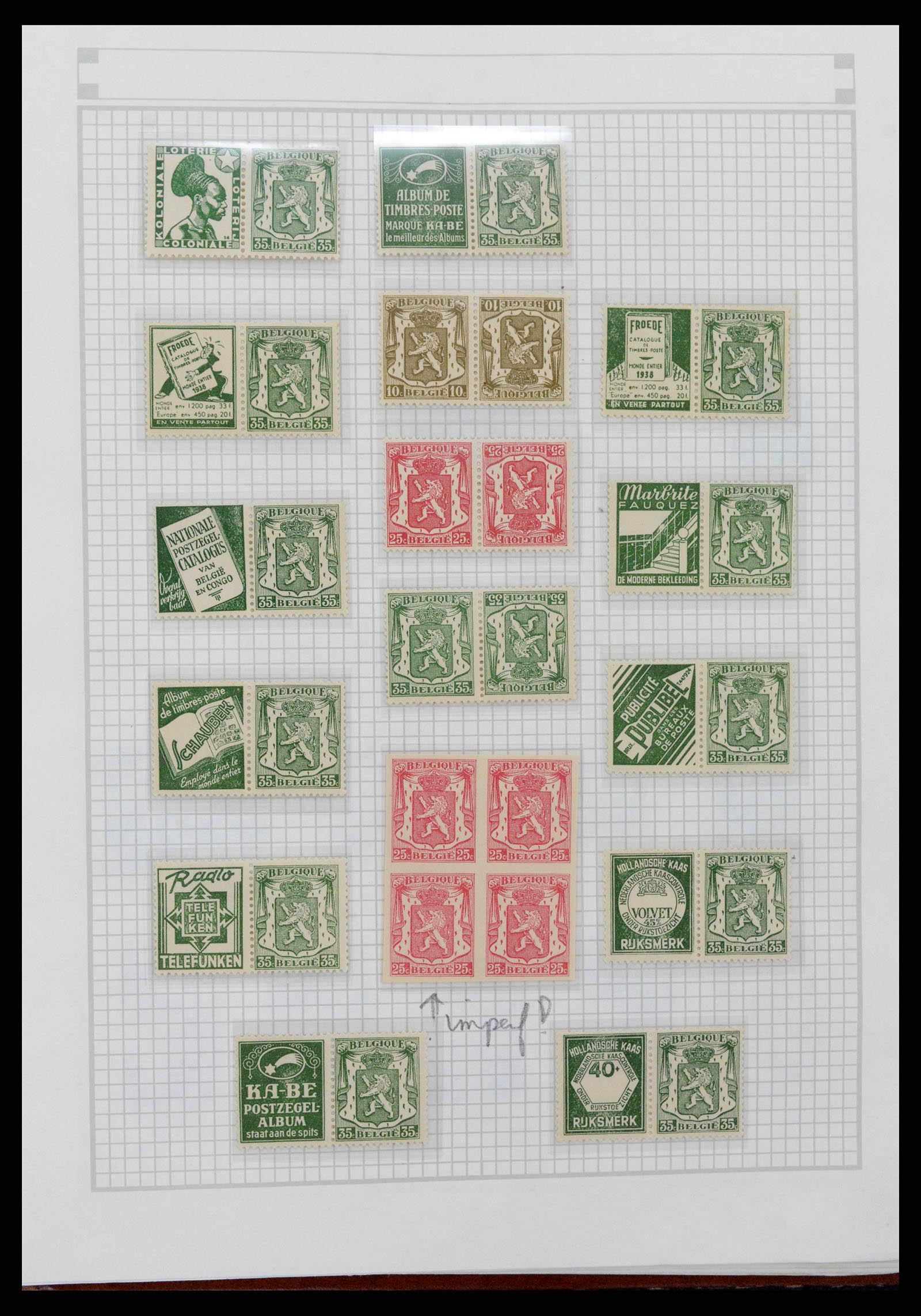 38361 0012 - Stamp collection 38361 World 1930s.