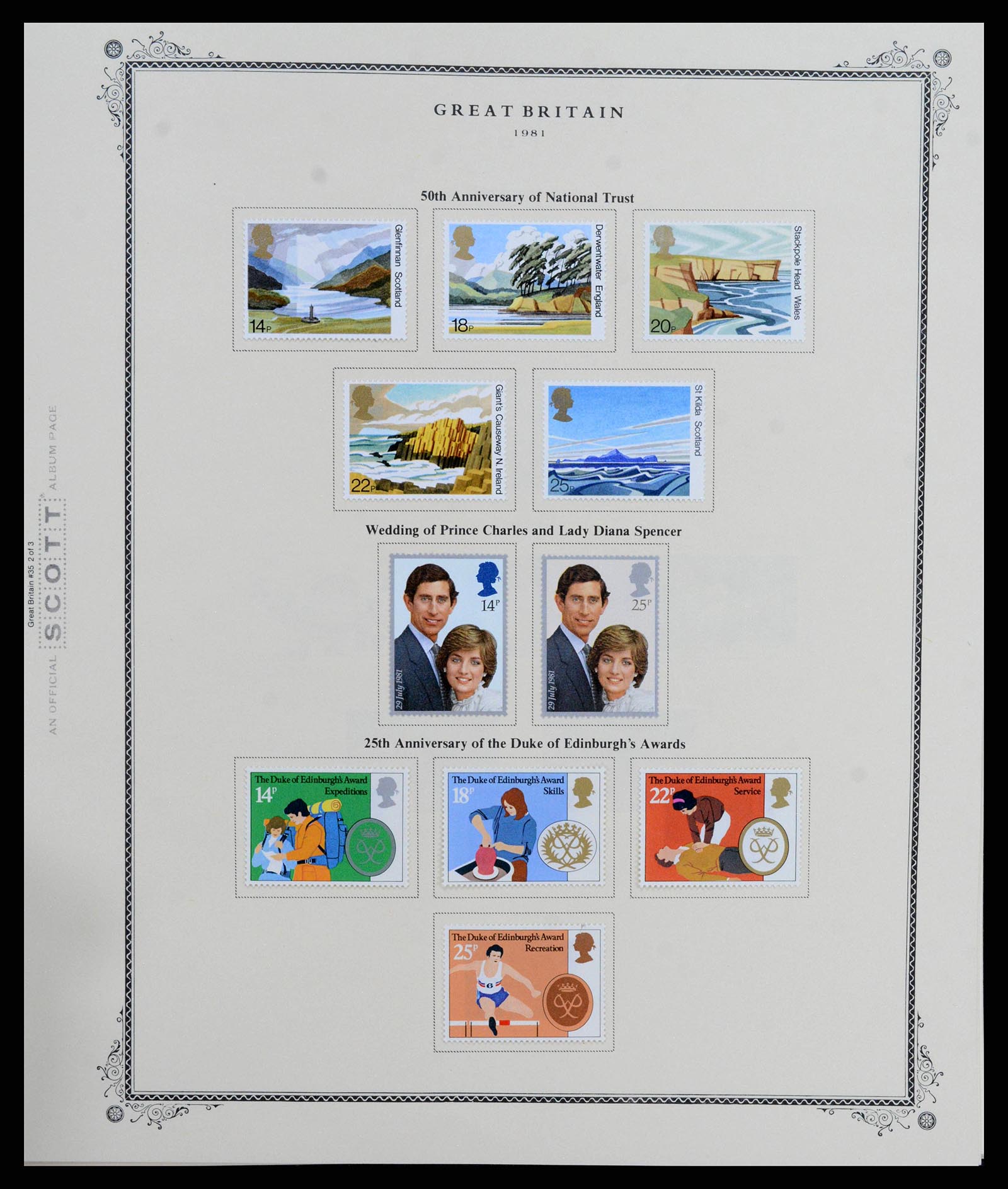 38364 0072 - Postzegelverzameling 38364 Engeland en kanaaleilanden 1949-2001.