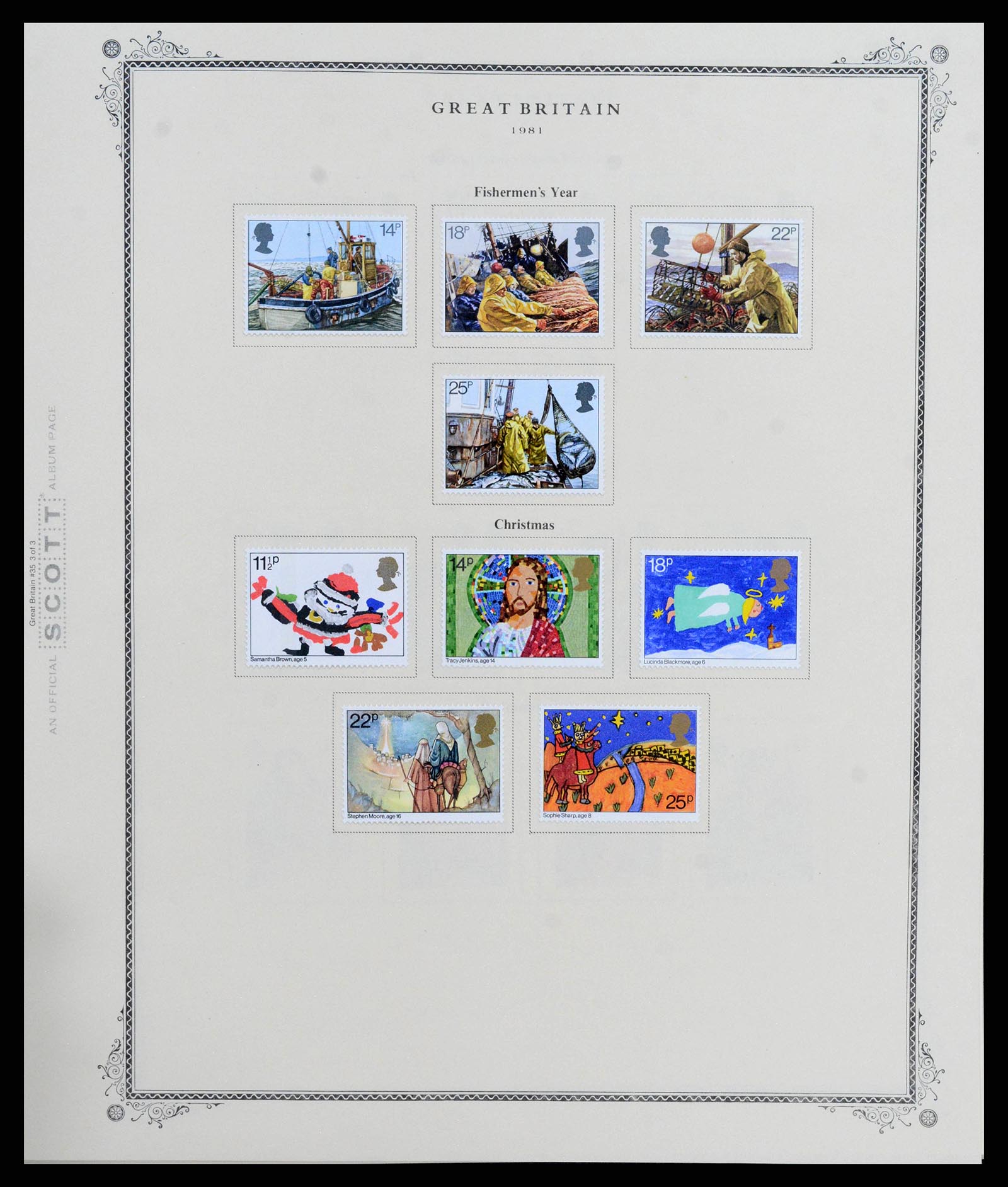 38364 0073 - Postzegelverzameling 38364 Engeland en kanaaleilanden 1949-2001.