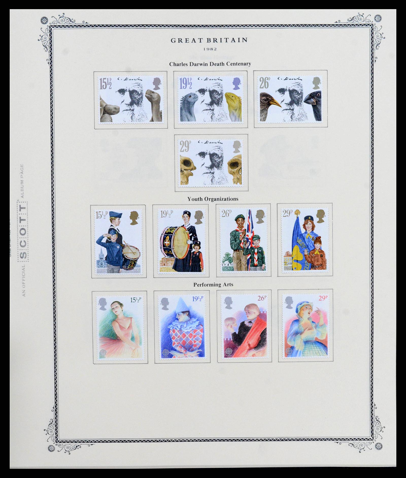38364 0074 - Postzegelverzameling 38364 Engeland en kanaaleilanden 1949-2001.
