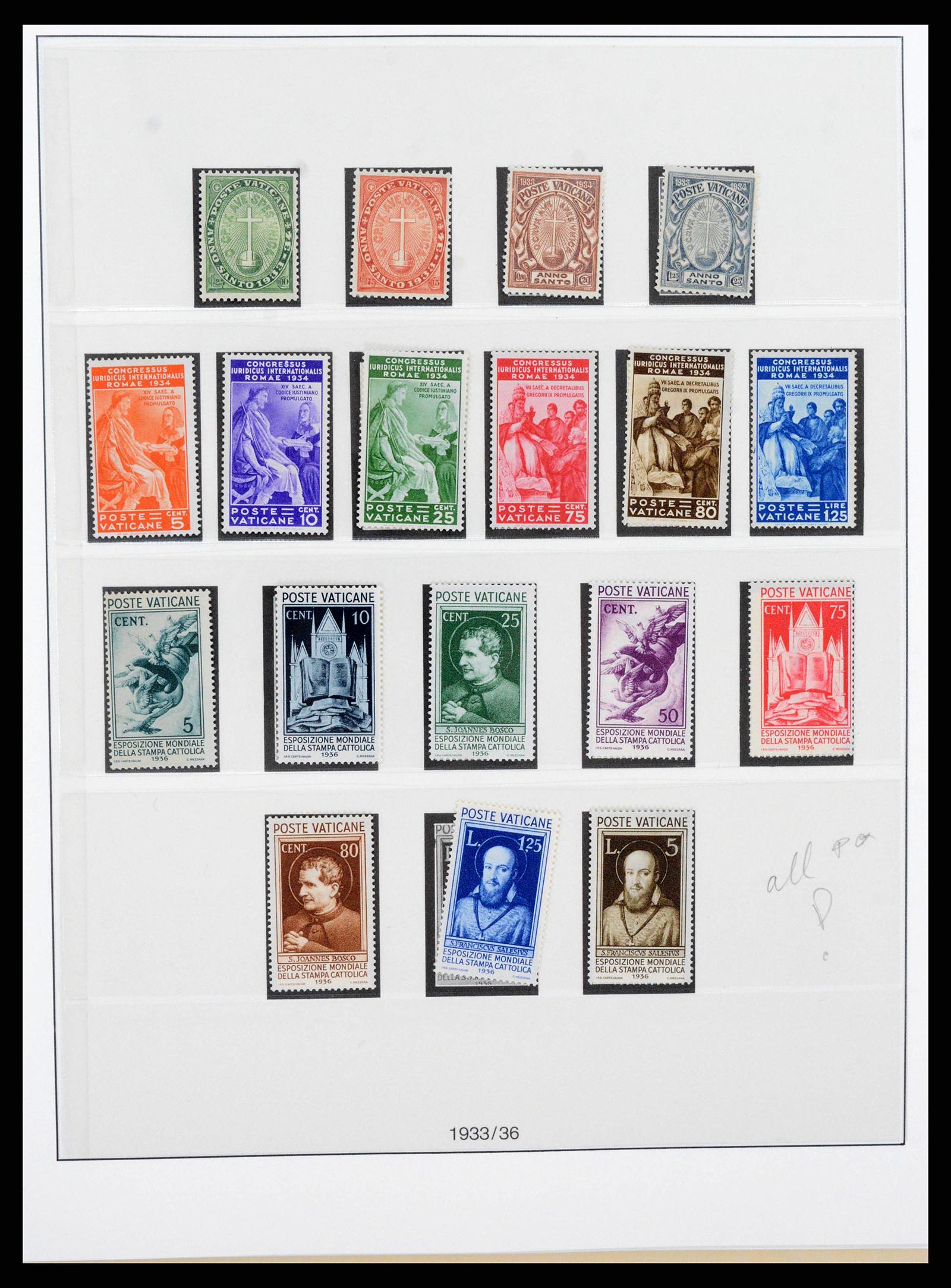 38372 0002 - Postzegelverzameling 38372 Vaticaan compleet 1929-1017!!