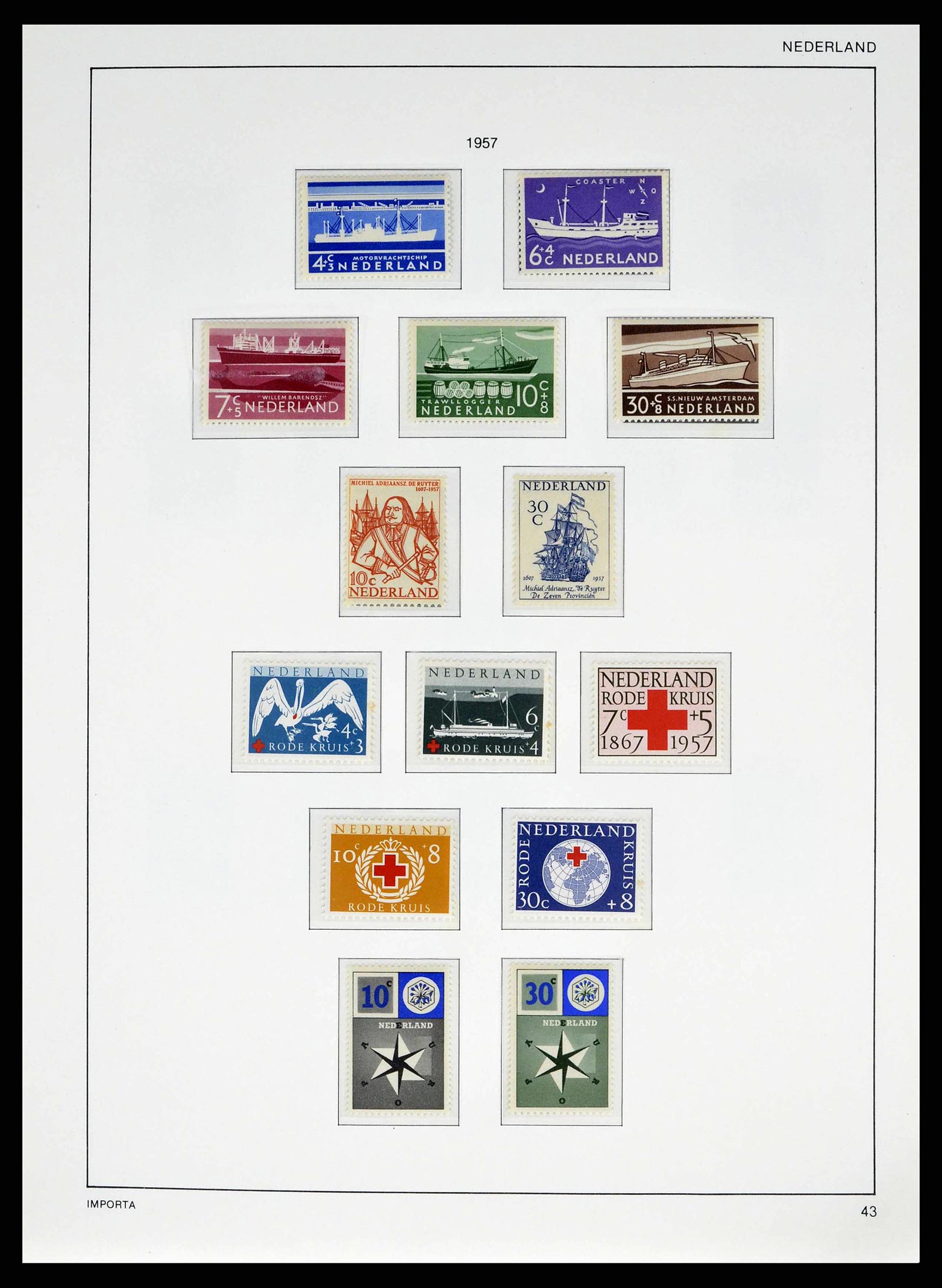 38387 0046 - Postzegelverzameling 38387 Nederland 1852-1979.