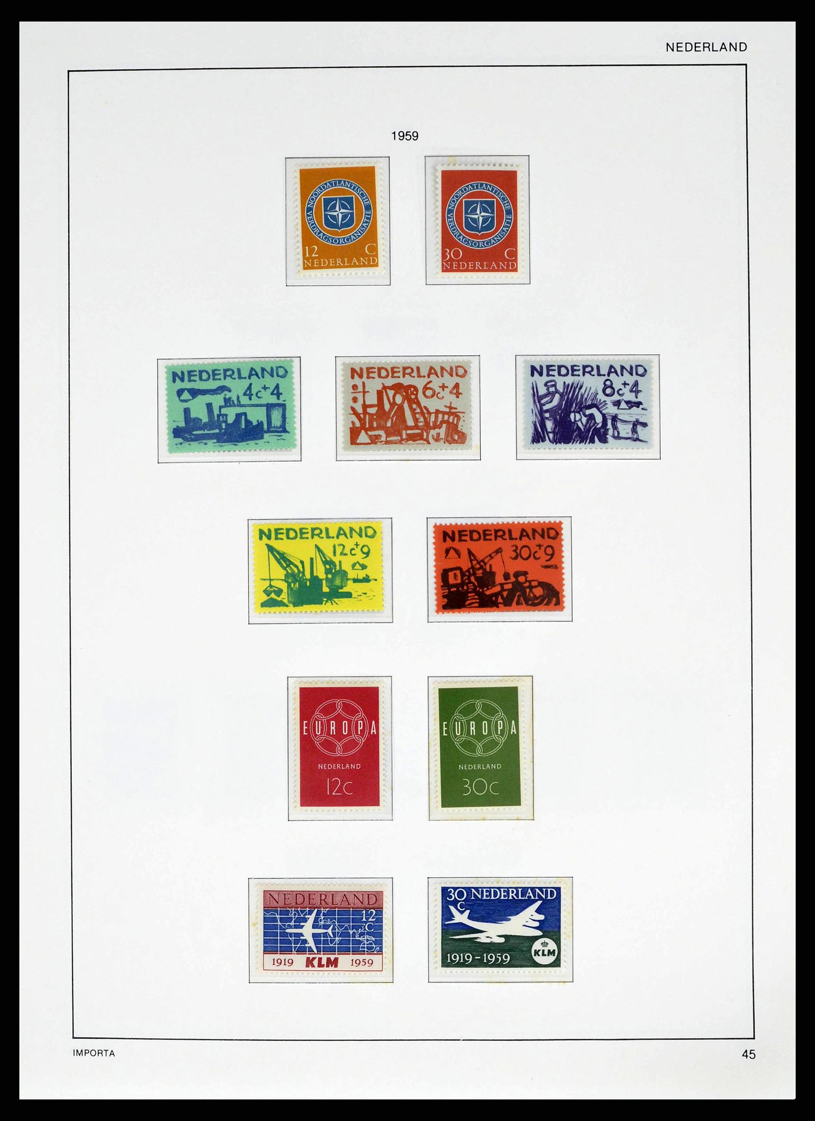 38387 0048 - Postzegelverzameling 38387 Nederland 1852-1979.