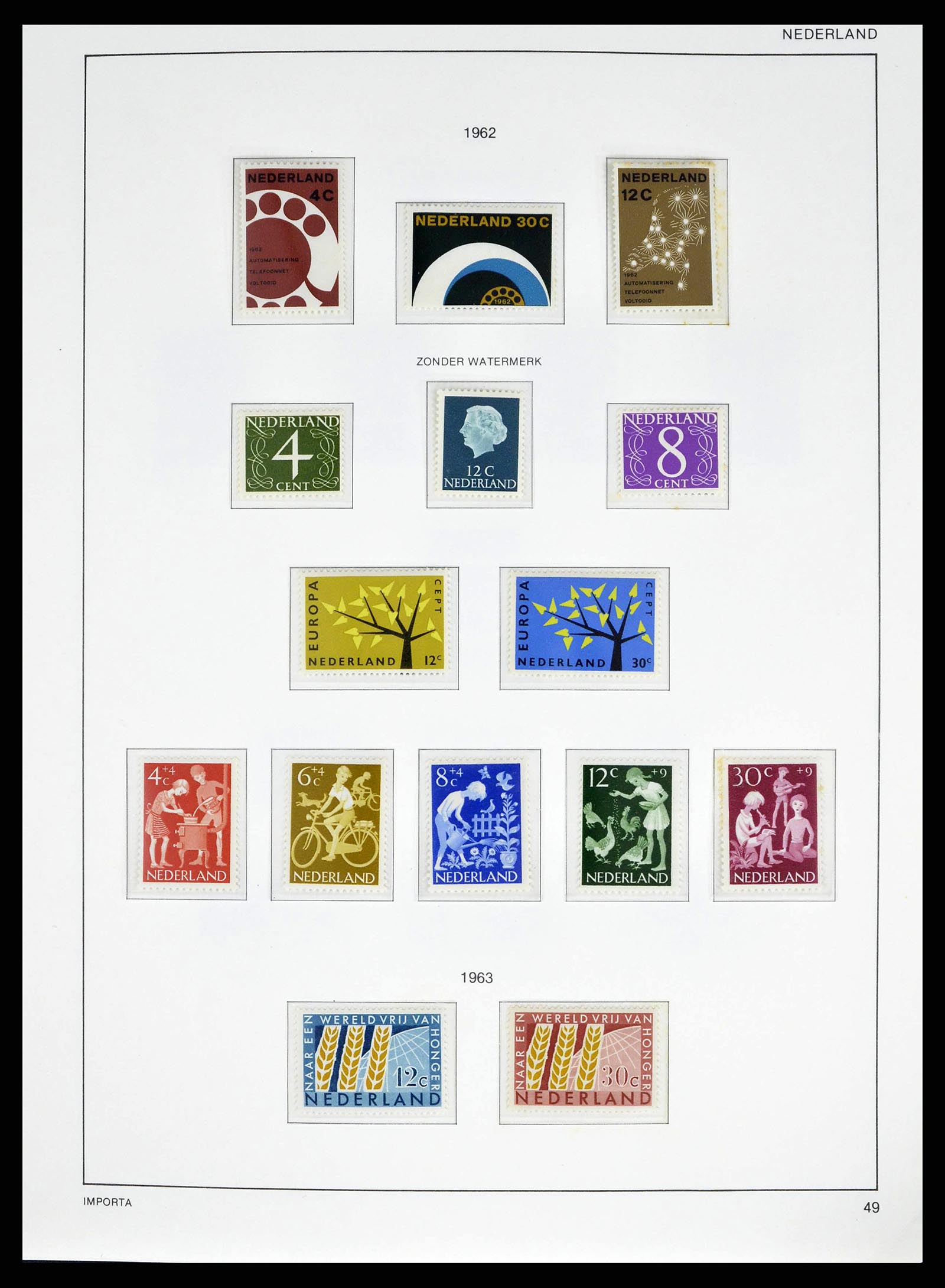 38387 0052 - Postzegelverzameling 38387 Nederland 1852-1979.