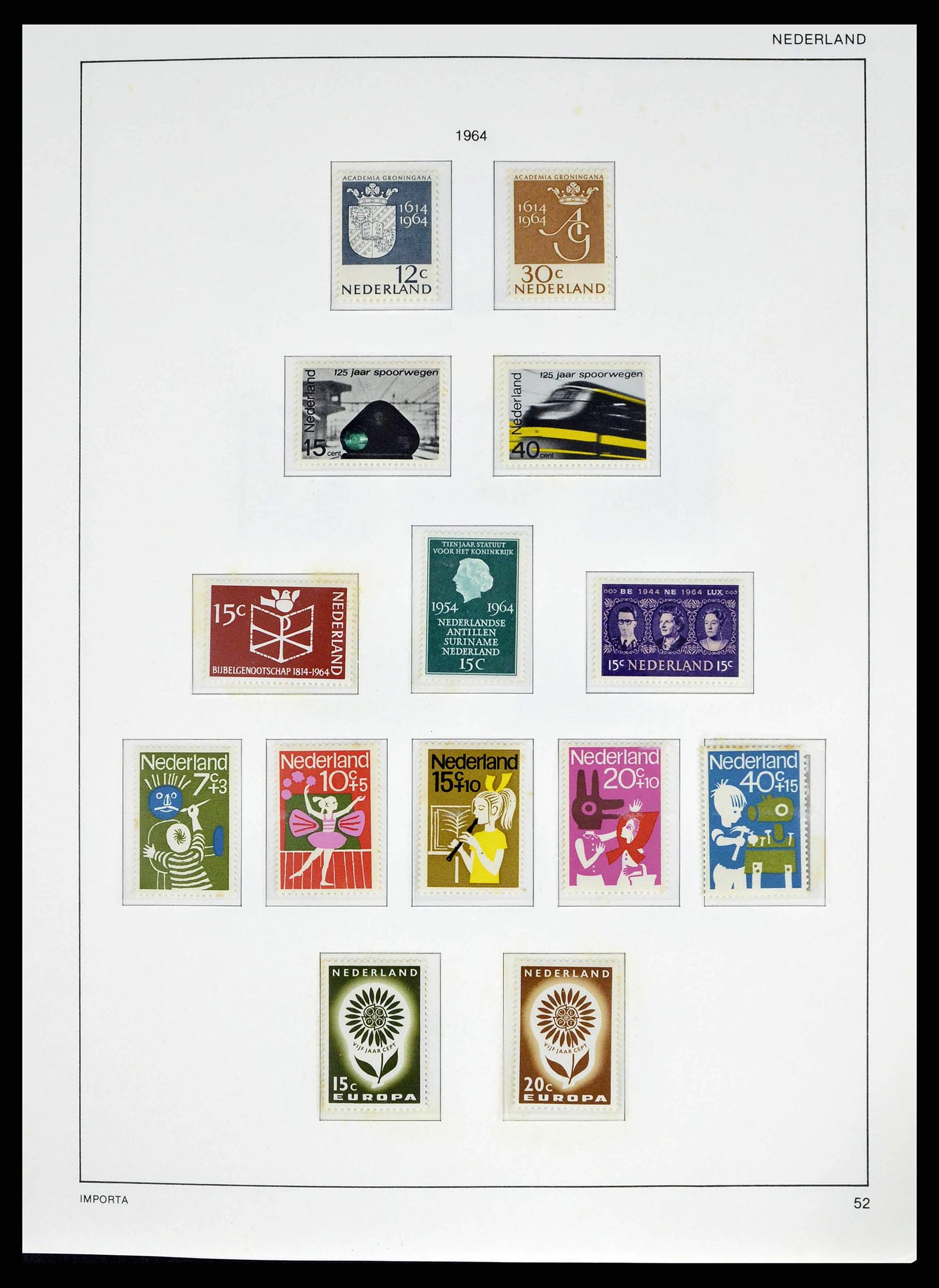 38387 0055 - Postzegelverzameling 38387 Nederland 1852-1979.