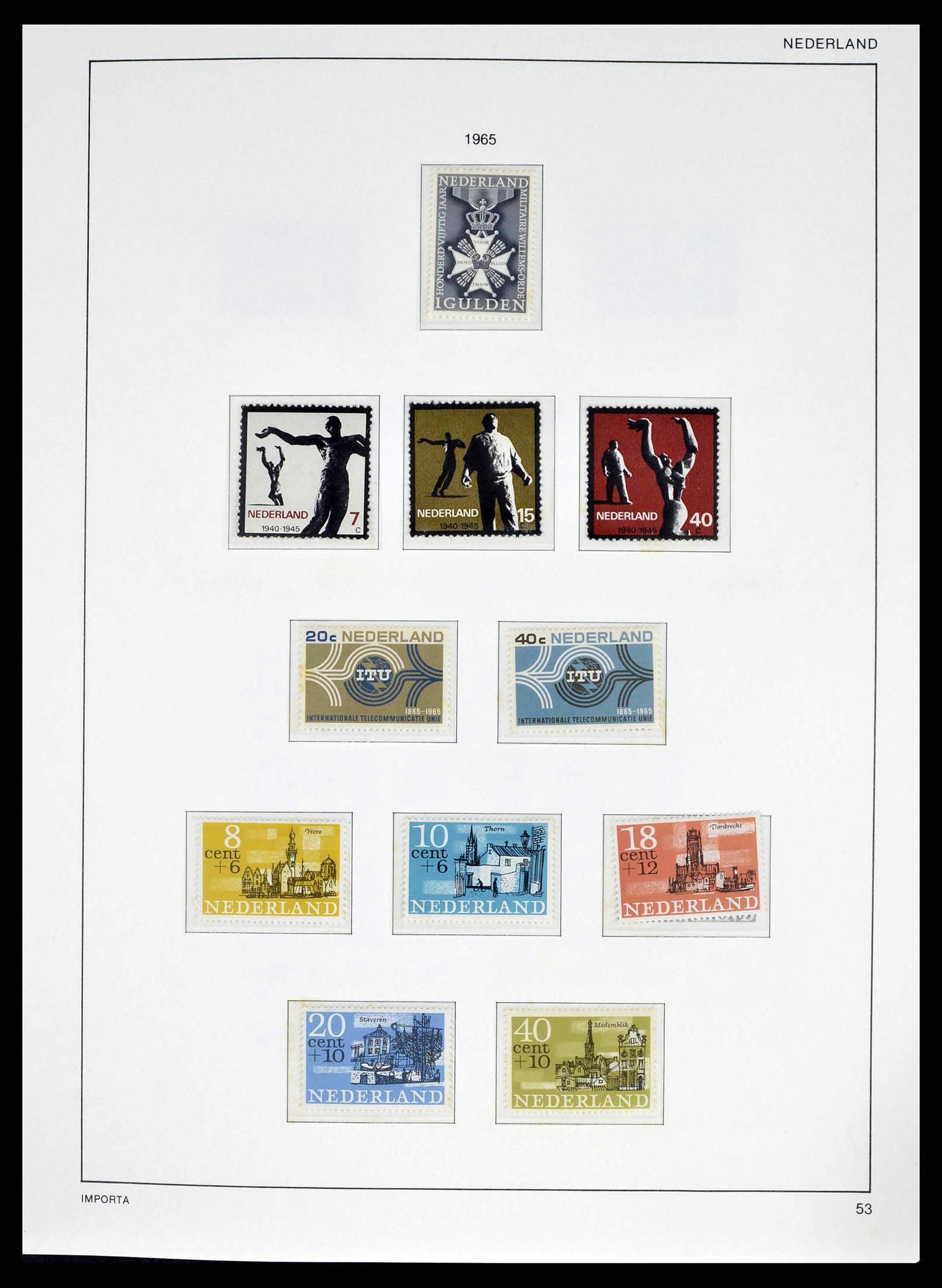 38387 0056 - Postzegelverzameling 38387 Nederland 1852-1979.