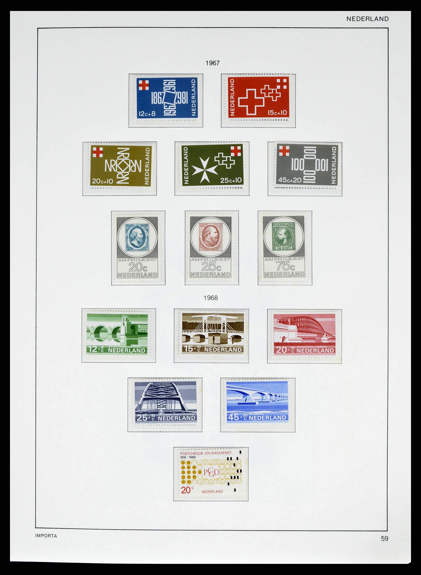 38387 0062 - Postzegelverzameling 38387 Nederland 1852-1979.