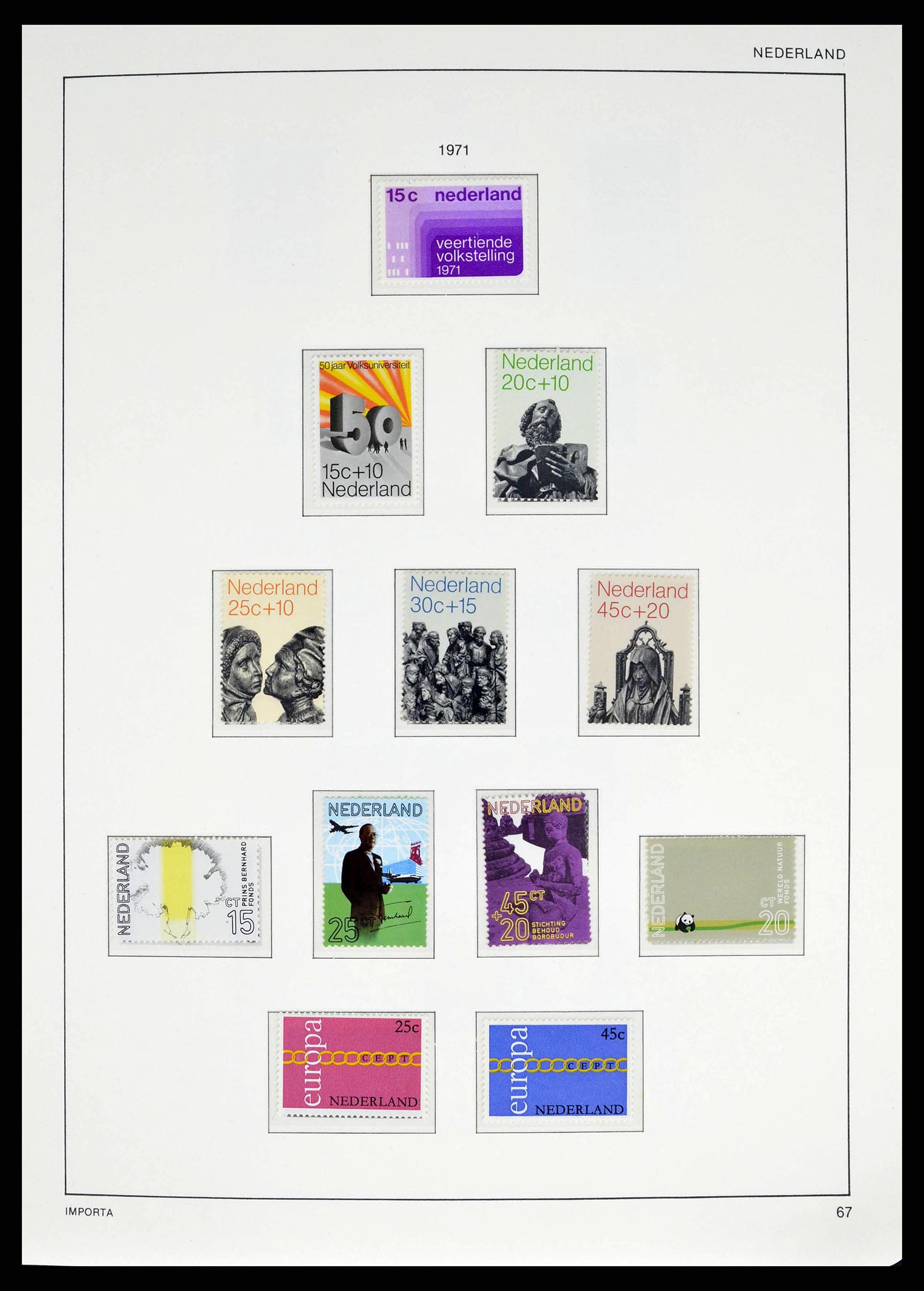 38387 0071 - Postzegelverzameling 38387 Nederland 1852-1979.