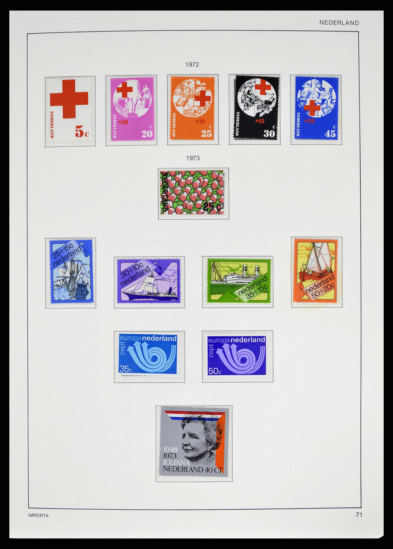 38387 0075 - Postzegelverzameling 38387 Nederland 1852-1979.