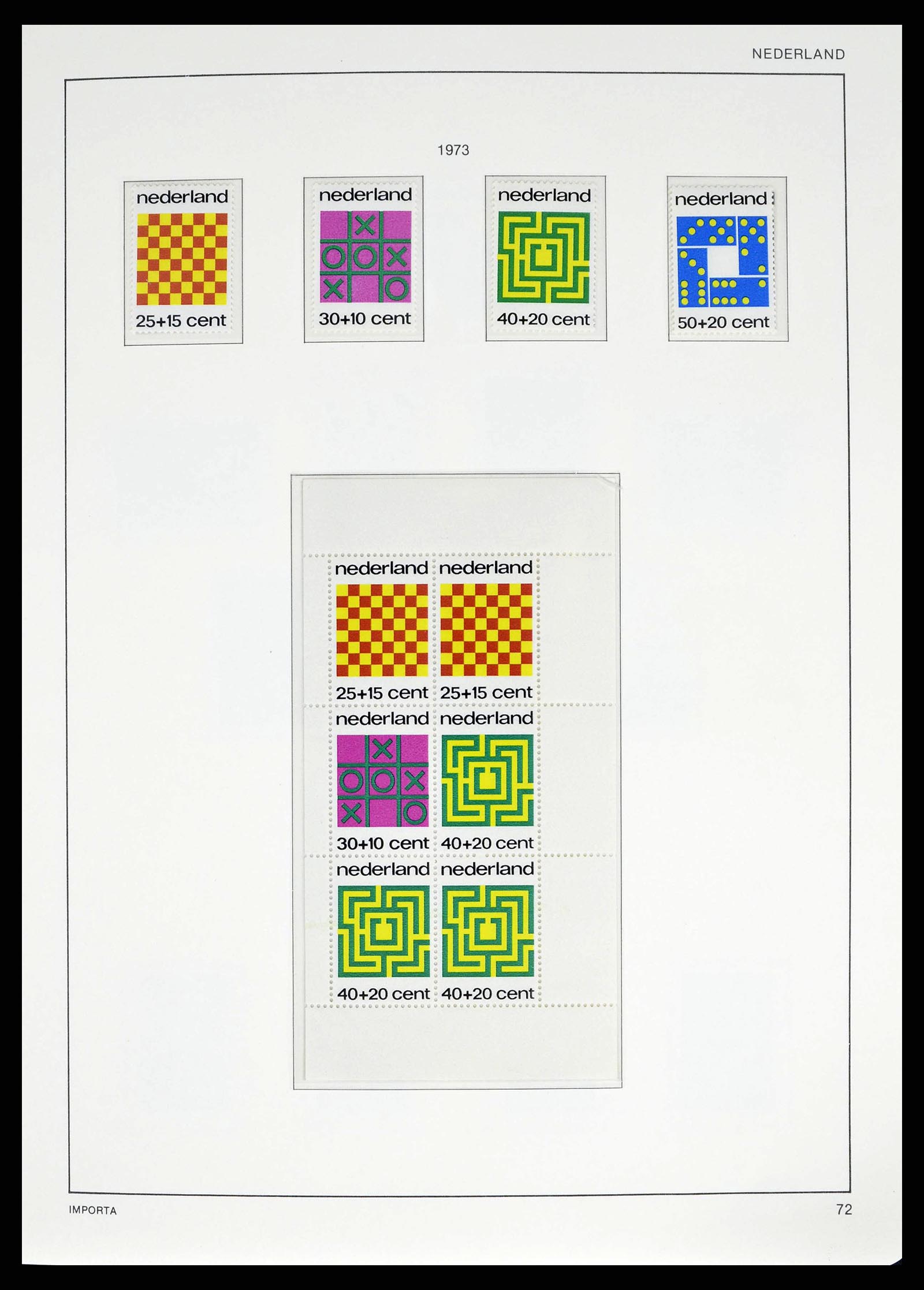 38387 0076 - Postzegelverzameling 38387 Nederland 1852-1979.