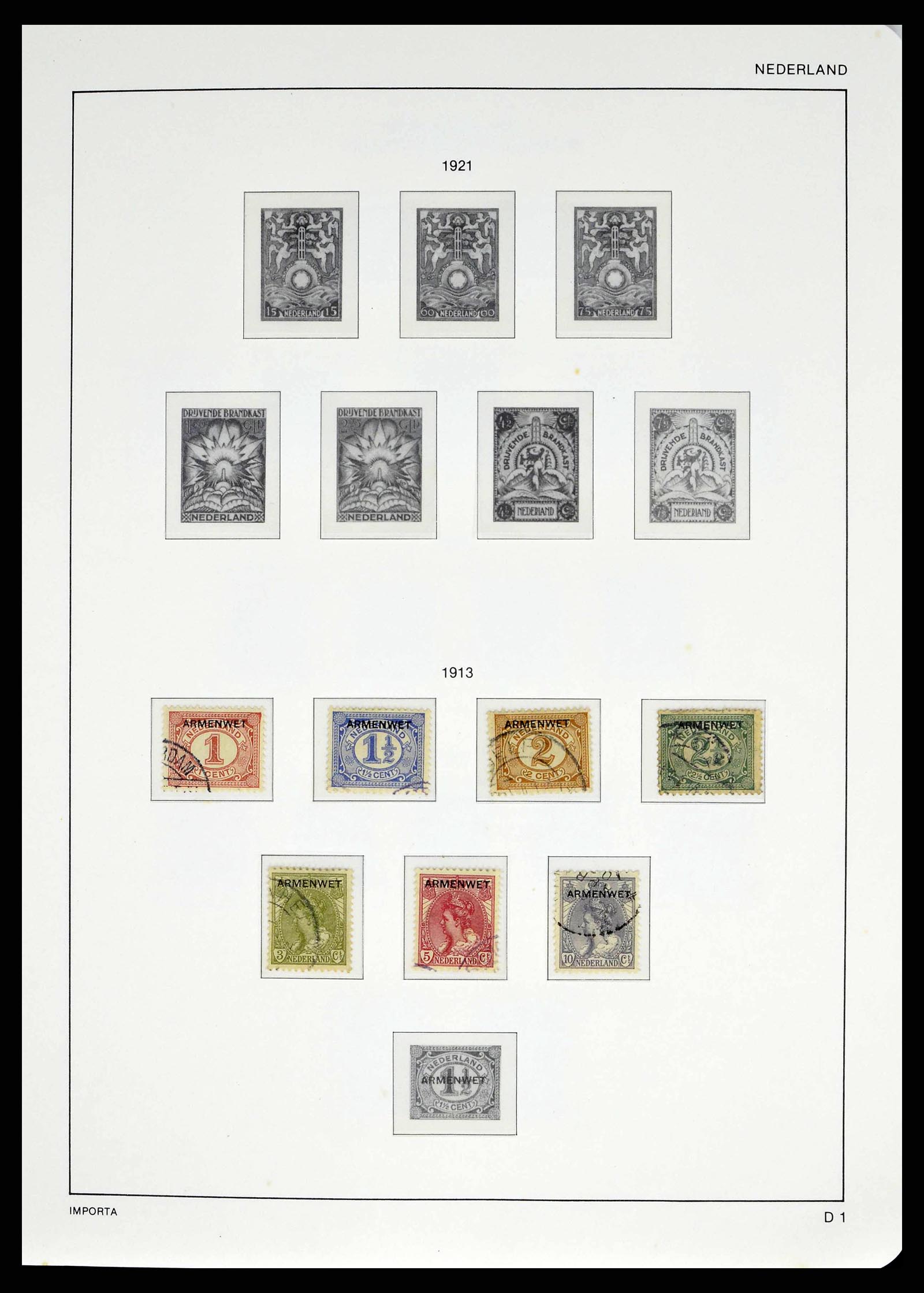 38387 0095 - Postzegelverzameling 38387 Nederland 1852-1979.