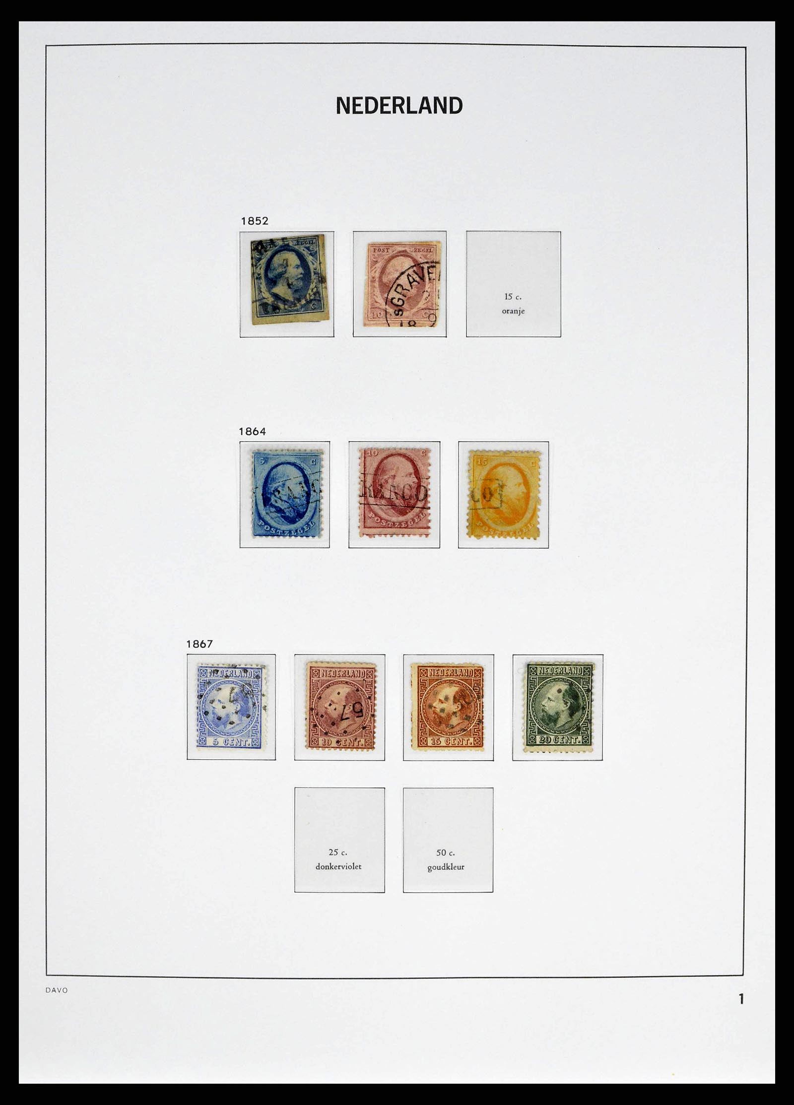 38389 0001 - Stamp collection 38389 Netherlands 1852-2008.