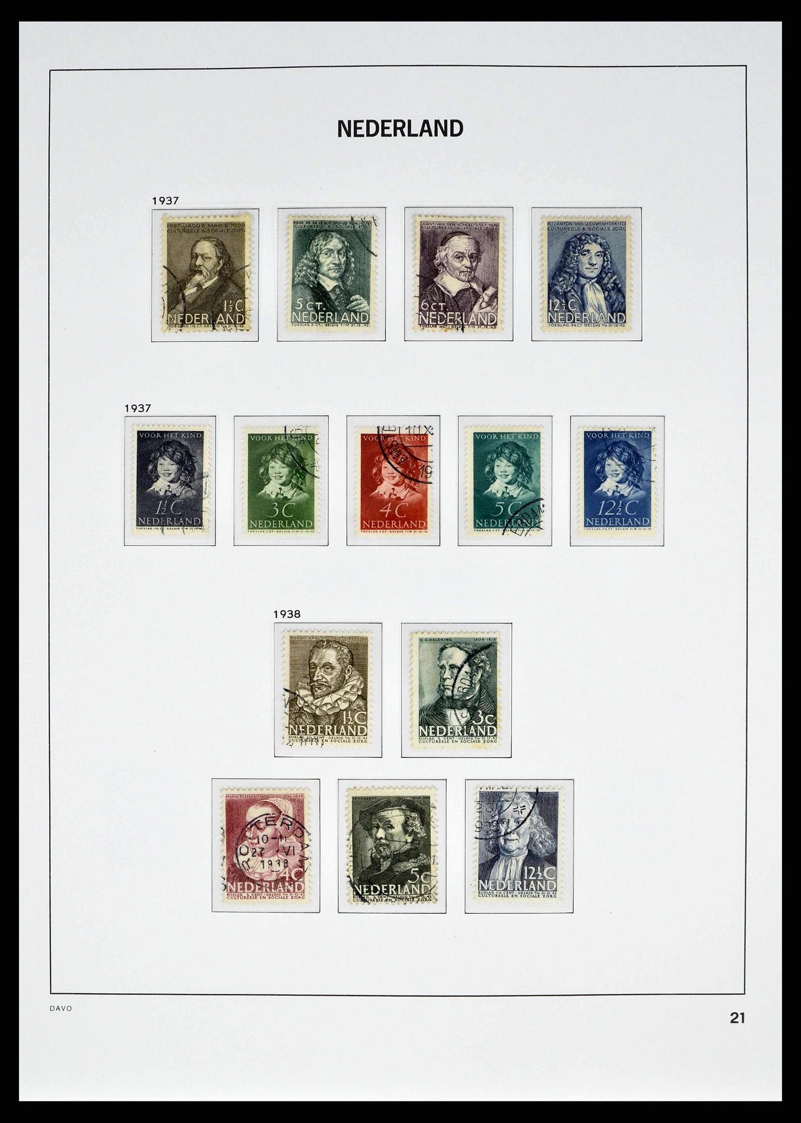 38389 0019 - Stamp collection 38389 Netherlands 1852-2008.