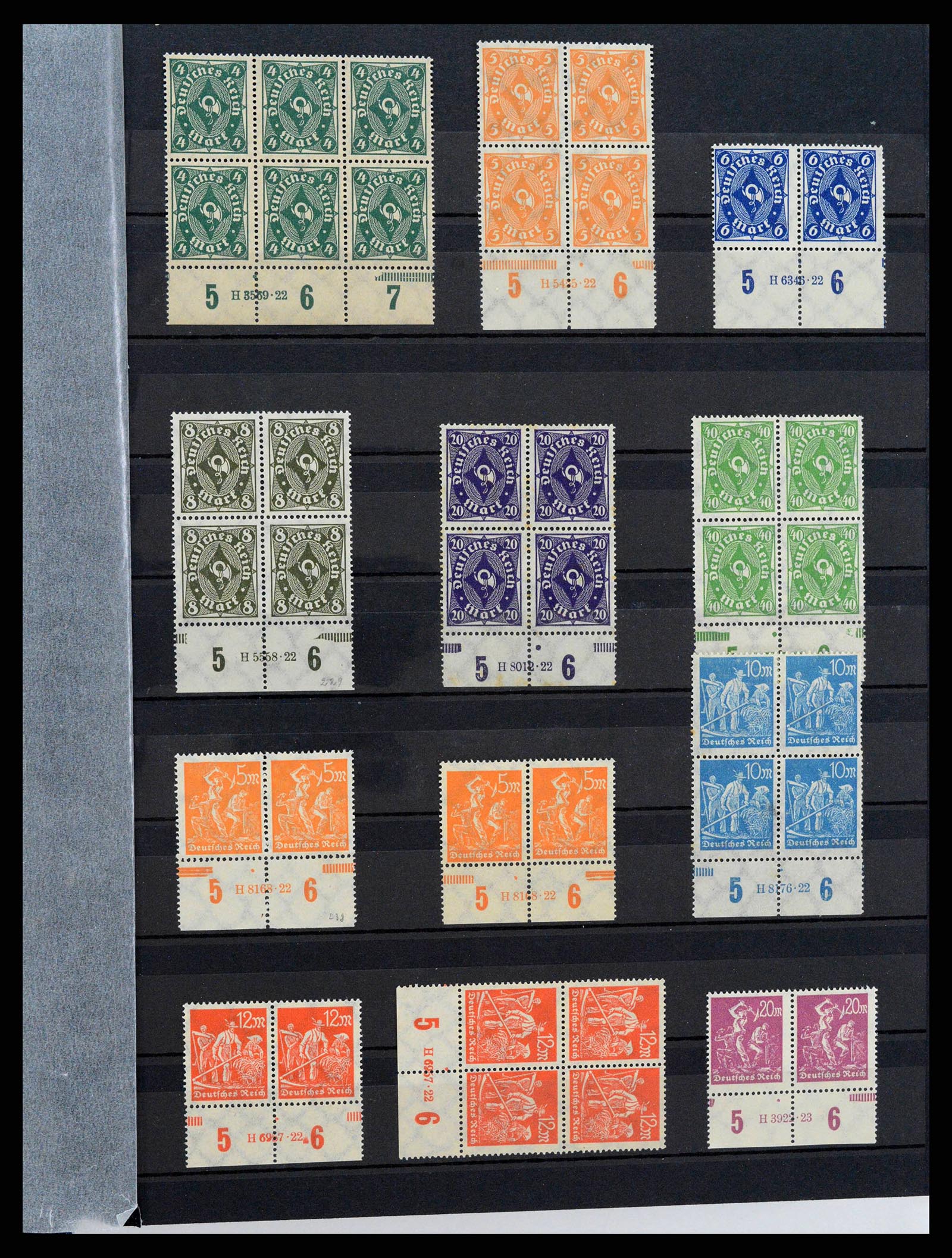 38417 0005 - Stamp collection 38417 German Reich infla 1922-1923.