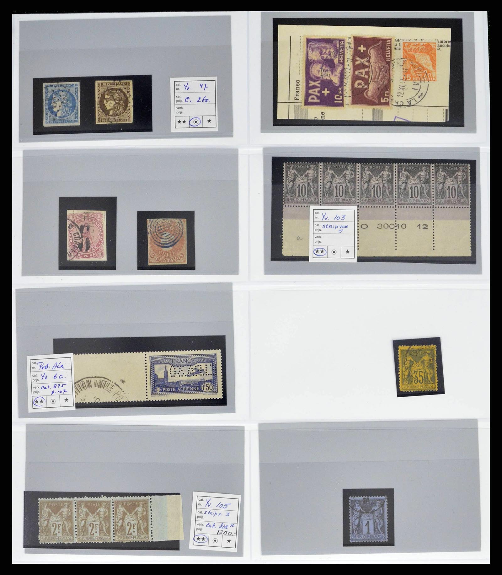 38468 0003 - Stamp collection 38468 World expensive issues 1860-1960.