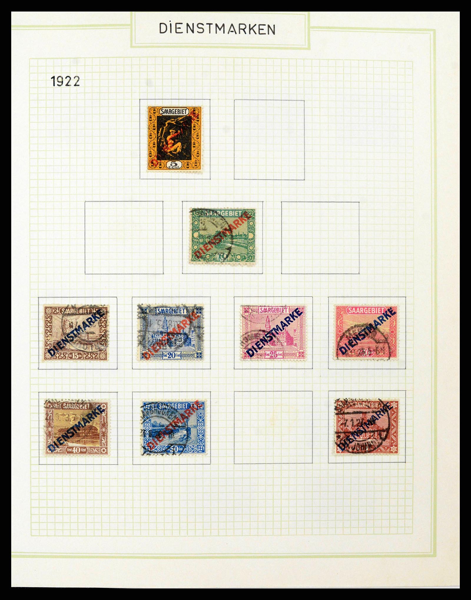 38469 0101 - Stamp collection 38469 German territories 1920-1959.