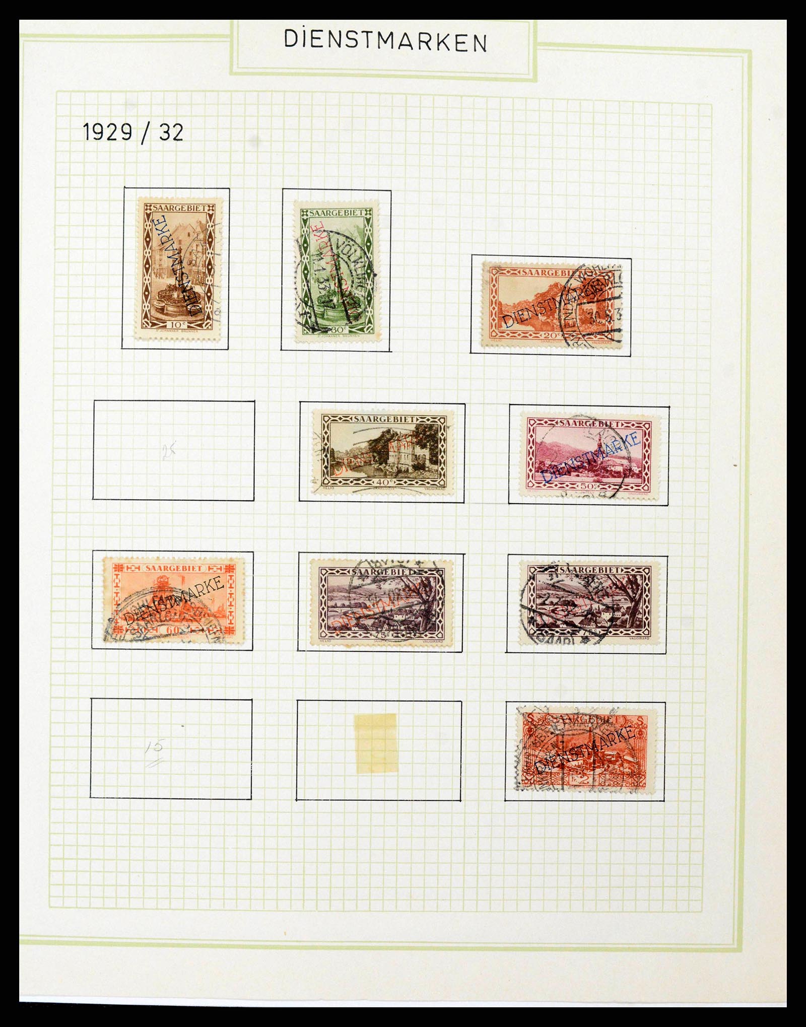 38469 0103 - Stamp collection 38469 German territories 1920-1959.