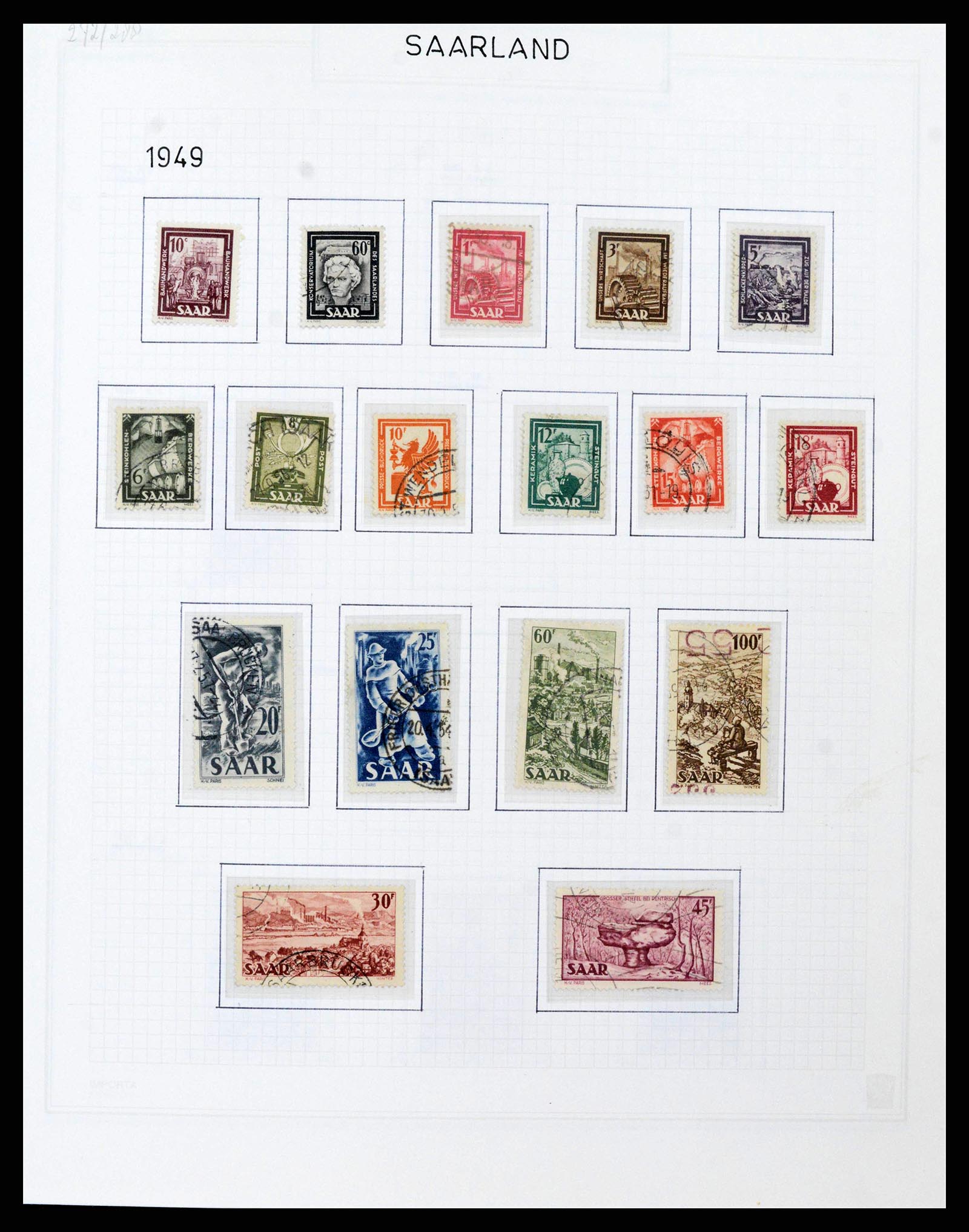 38469 0108 - Stamp collection 38469 German territories 1920-1959.