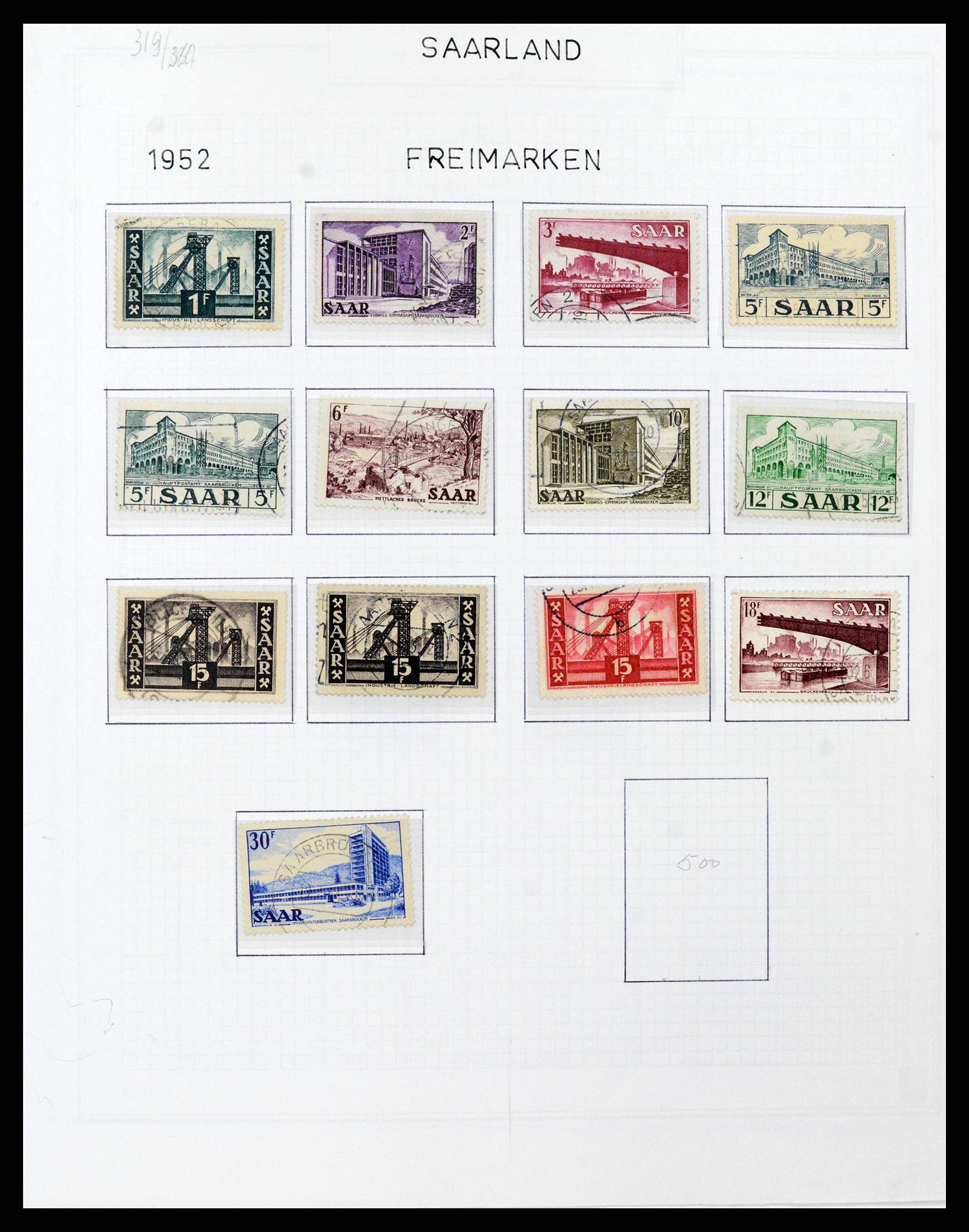 38469 0111 - Stamp collection 38469 German territories 1920-1959.