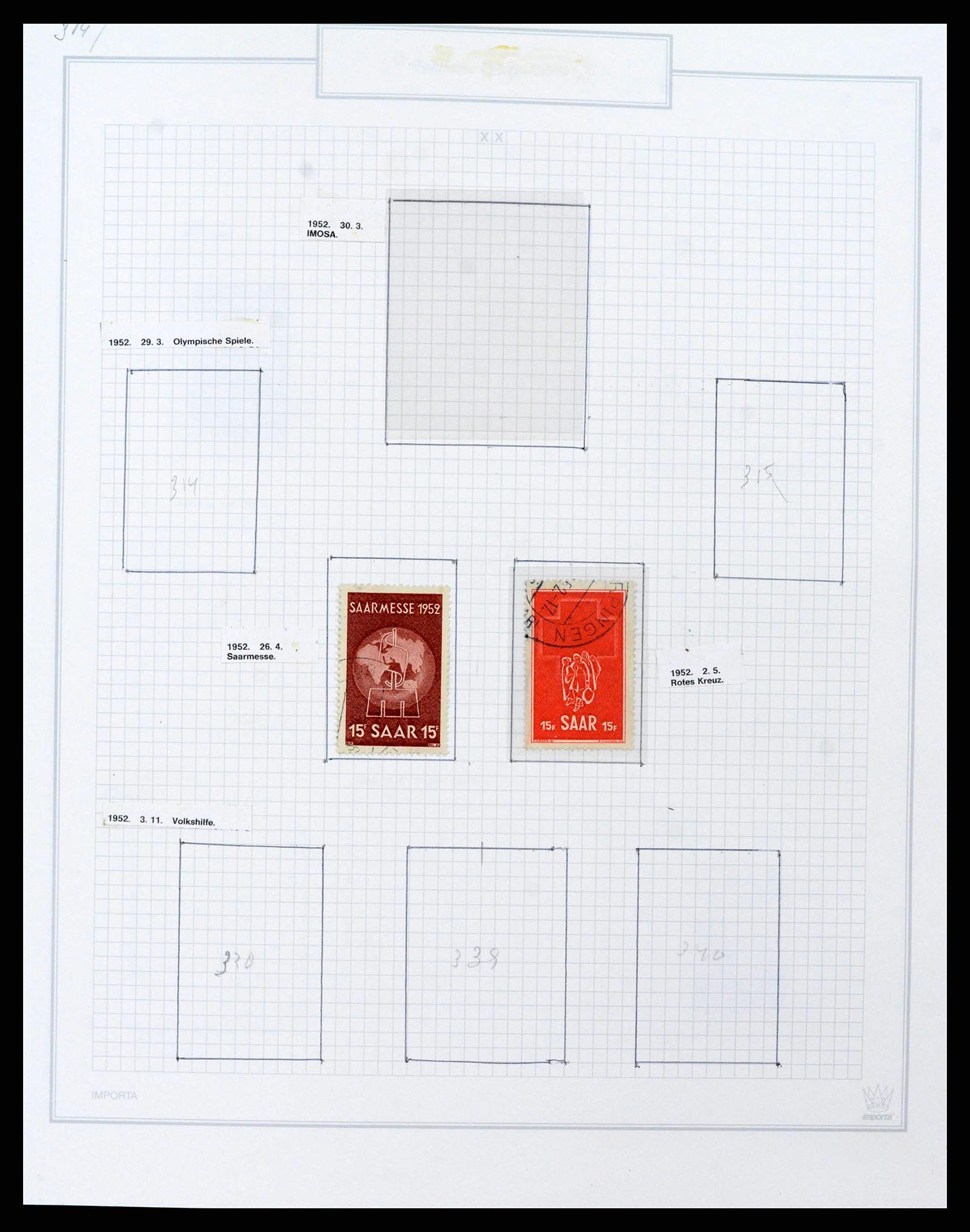 38469 0112 - Stamp collection 38469 German territories 1920-1959.